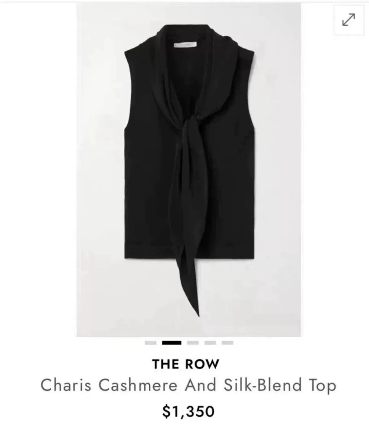 The Row The Row Charis Silk Tie Neck Top Size US S / EU 44-46 / 1 - 4 Thumbnail