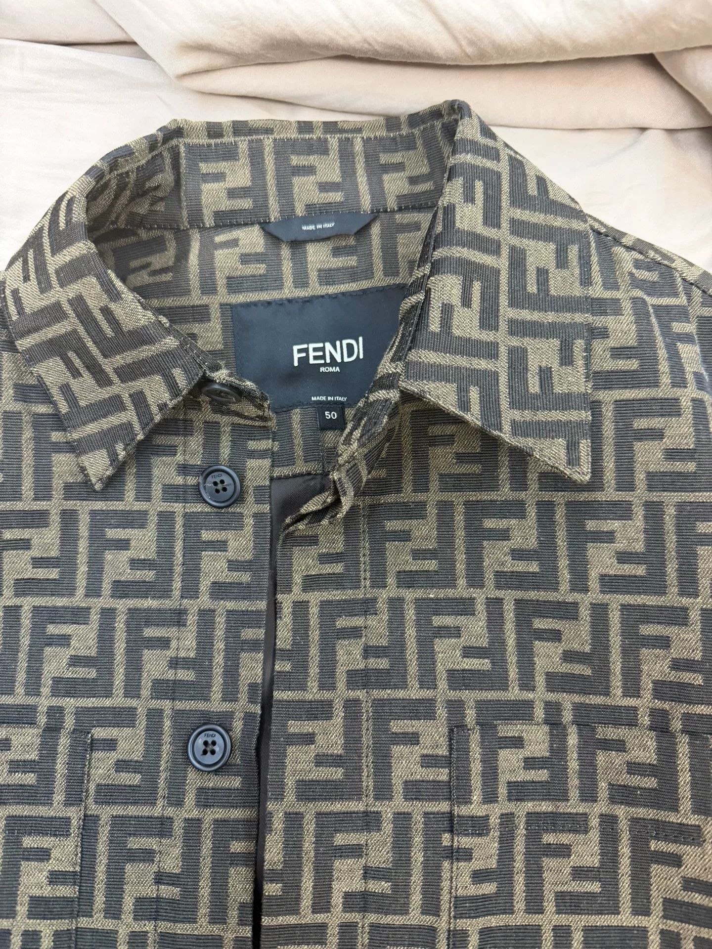Fendi Fendi Men's Monogram FF Jacket Size US L / EU 52-54 / 3 - 2 Thumbnail