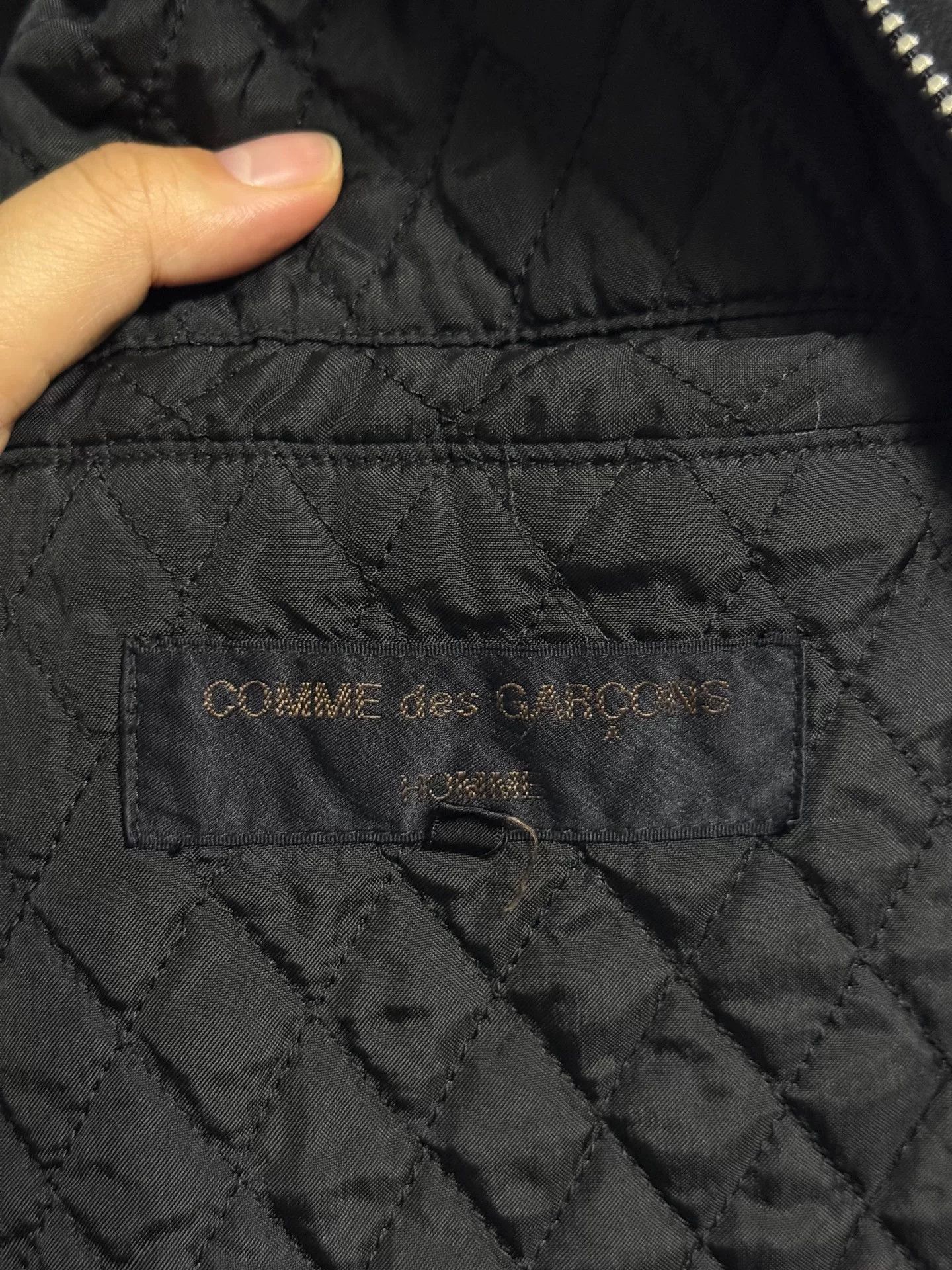 Comme des Garcons CDG 1996AW Patent Collar Wool Coat Jacket Size US M / EU 48-50 / 2 - 3 Thumbnail