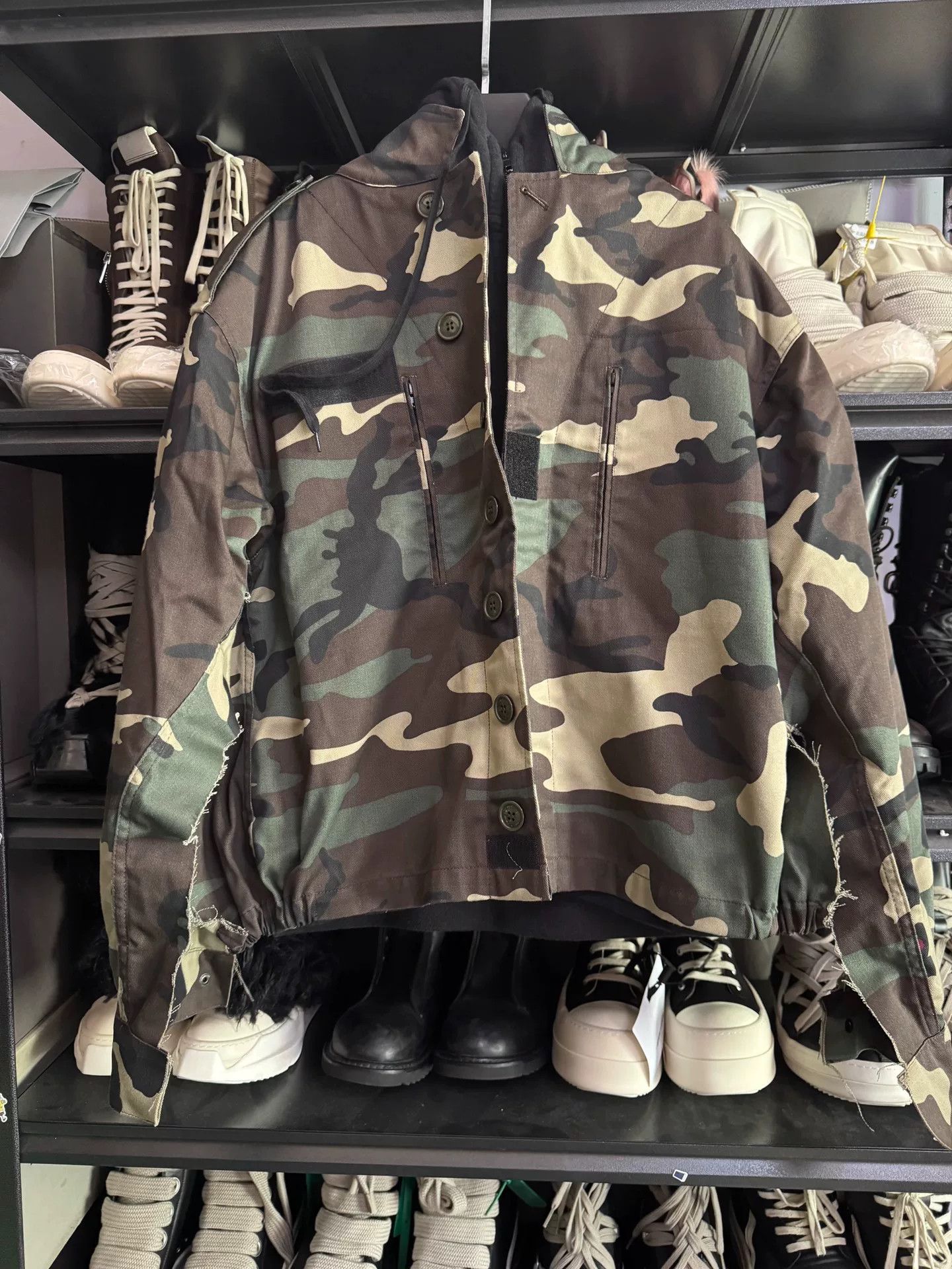 Vetements Vetements Camo Layered Jacket XS Size US XS / EU 42 / 0 - 3 Thumbnail