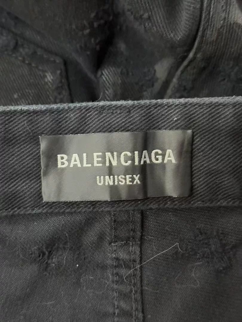 Balenciaga Balenciaga Distressed Ripped Denim Jeans Size US 26 / EU 42 - 5 Thumbnail