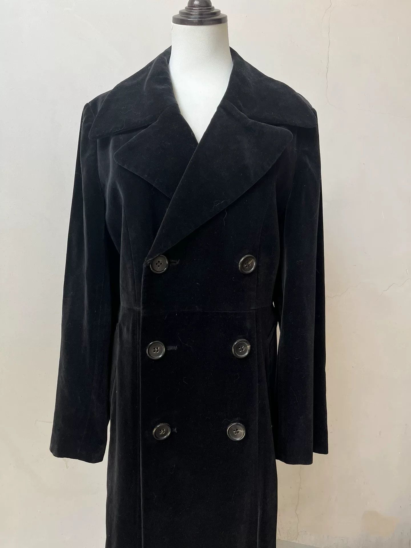 Junya Watanabe vintage velvet double-breasted coat Size US M / EU 48-50 / 2 - 6 Thumbnail