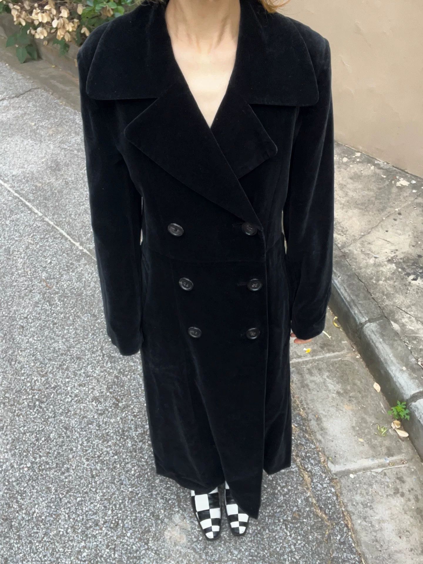 Junya Watanabe vintage velvet double-breasted coat Size US M / EU 48-50 / 2 - 3 Thumbnail
