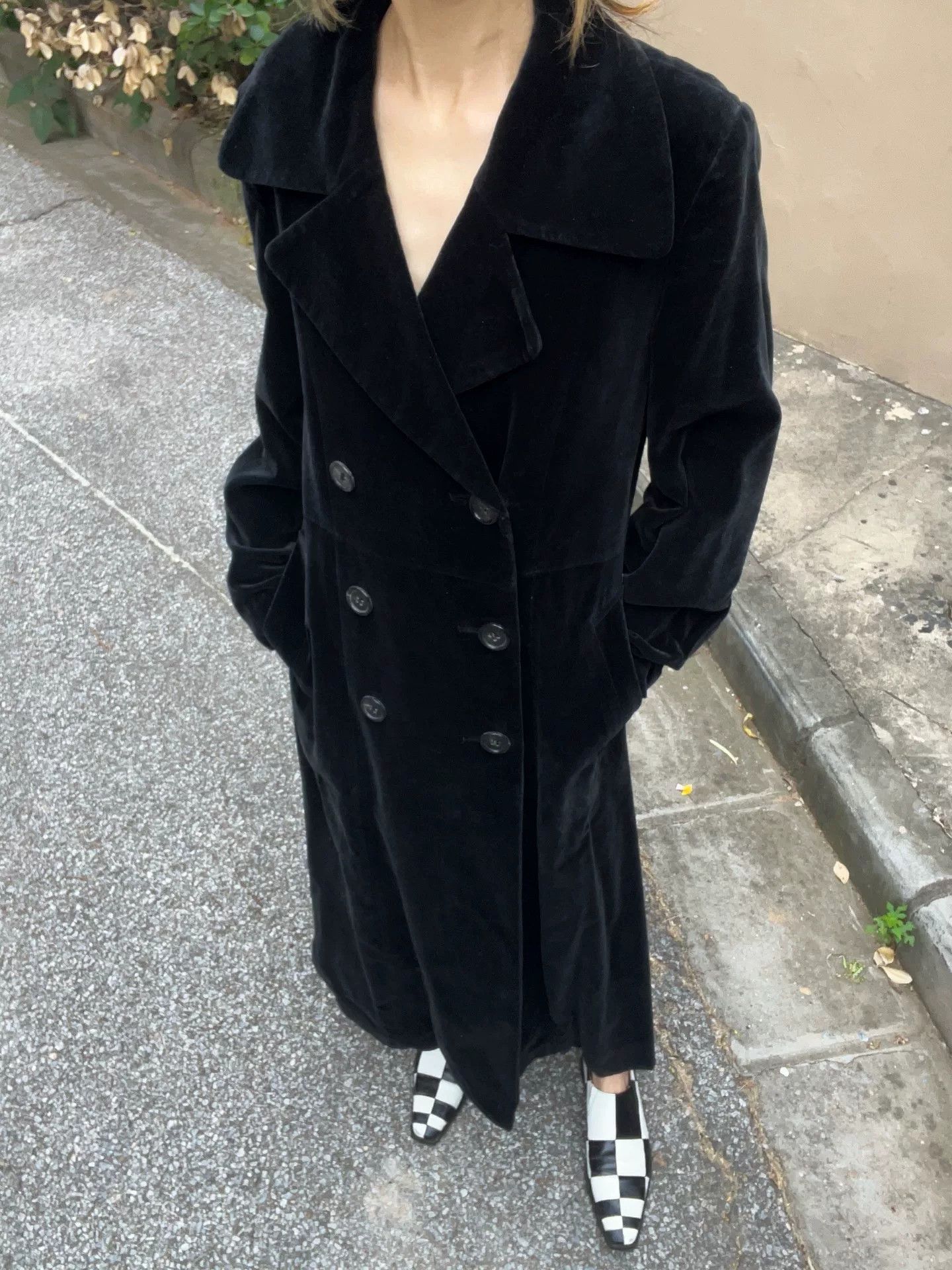 Junya Watanabe vintage velvet double-breasted coat Size US M / EU 48-50 / 2 - 2 Thumbnail