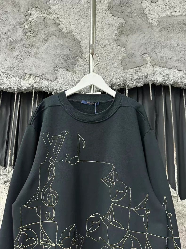 Louis Vuitton Louis Vuitton Embroidered Logo Sweatshirt Size US L / EU 52-54 / 3 - 3 Thumbnail