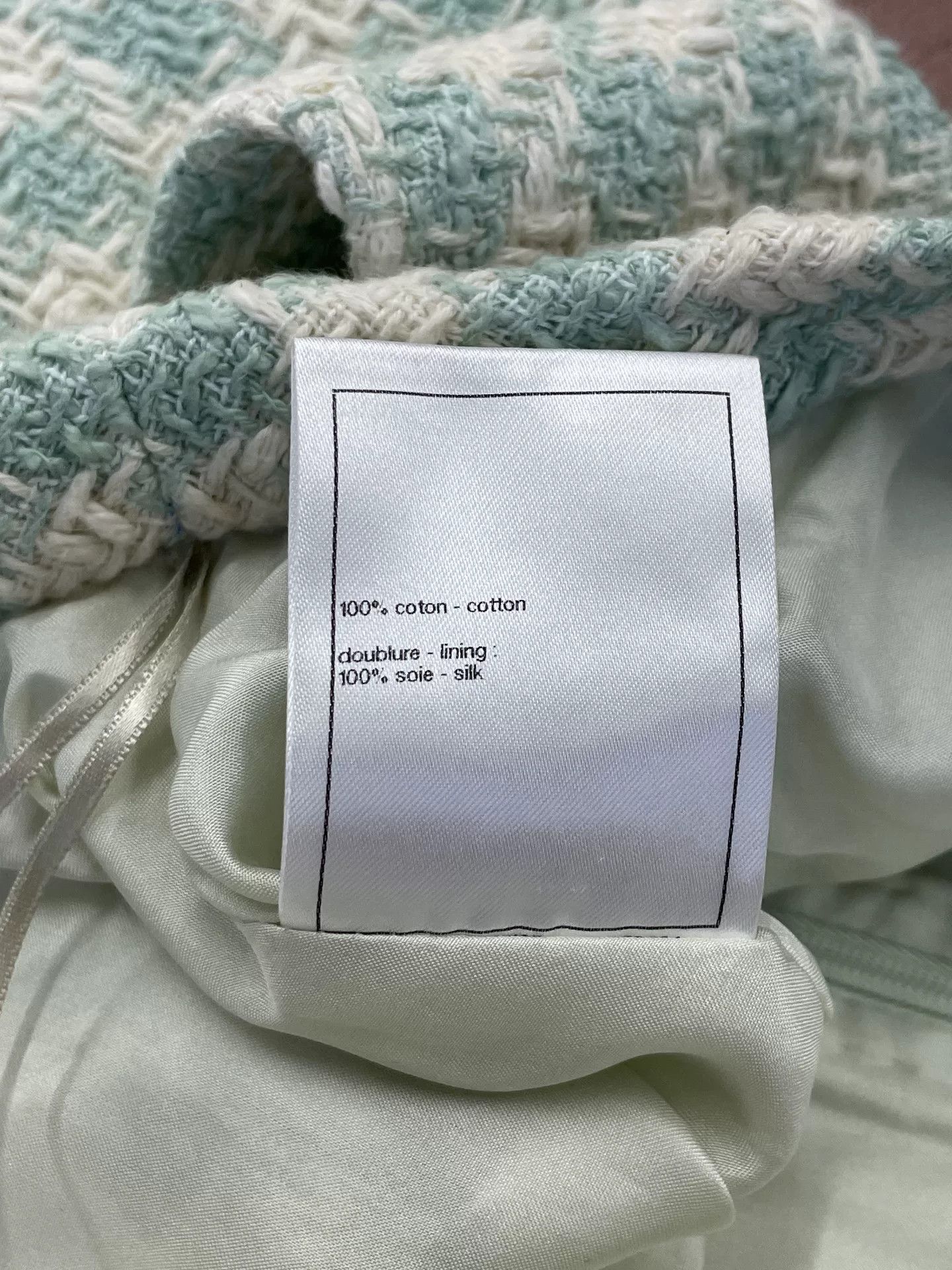 Chanel Chanel 23S Mint Green Plaid Mini Skirt Size US 38 / EU 54 - 6 Thumbnail