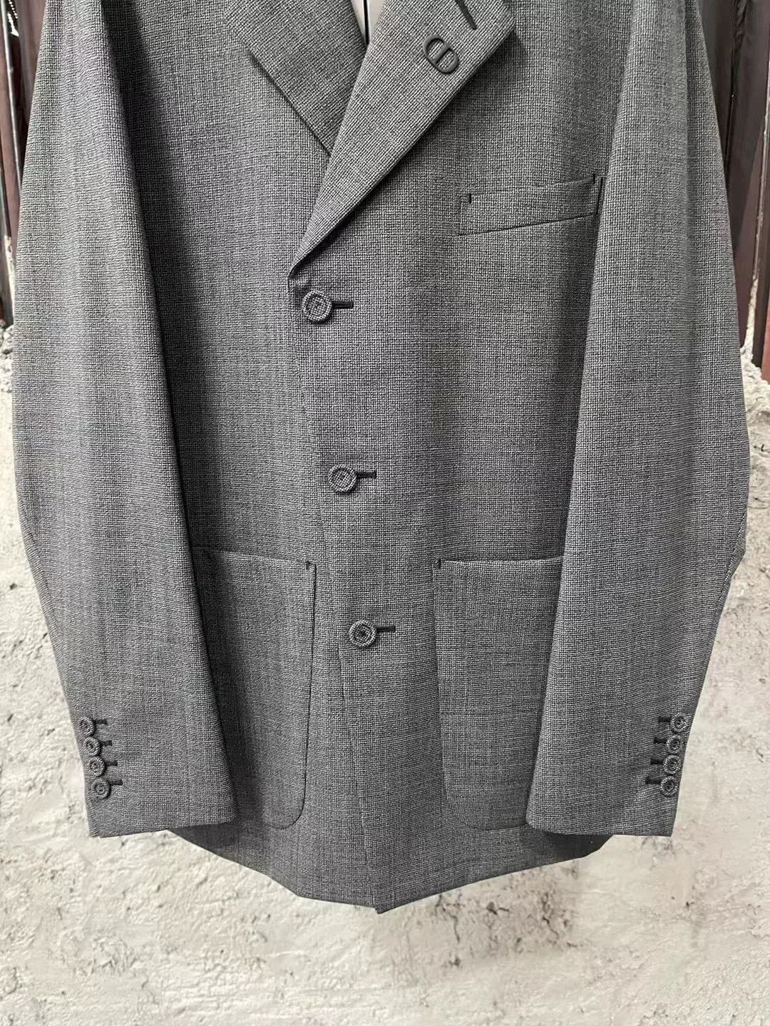 Dior dior gray tailored suit jacket size 48 Size US L / EU 52-54 / 3 - 4 Thumbnail