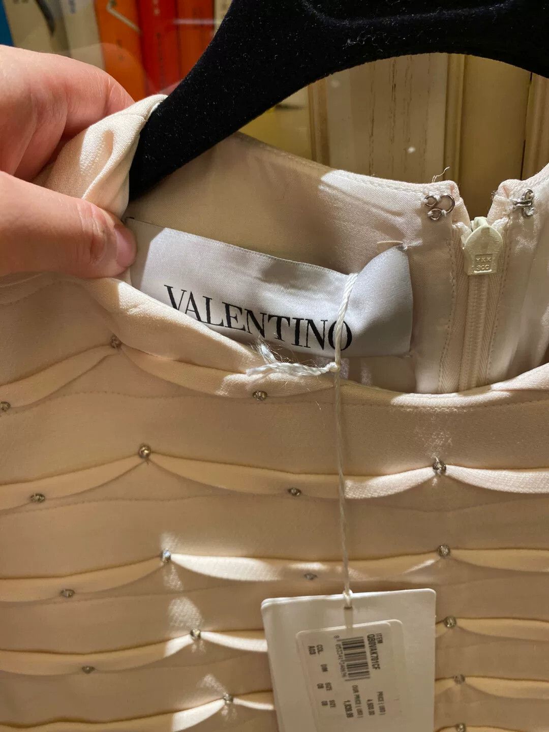 Valentino Valentino Beige Short Sleeve Dress Size US XS / EU 42 / 0 - 3 Thumbnail