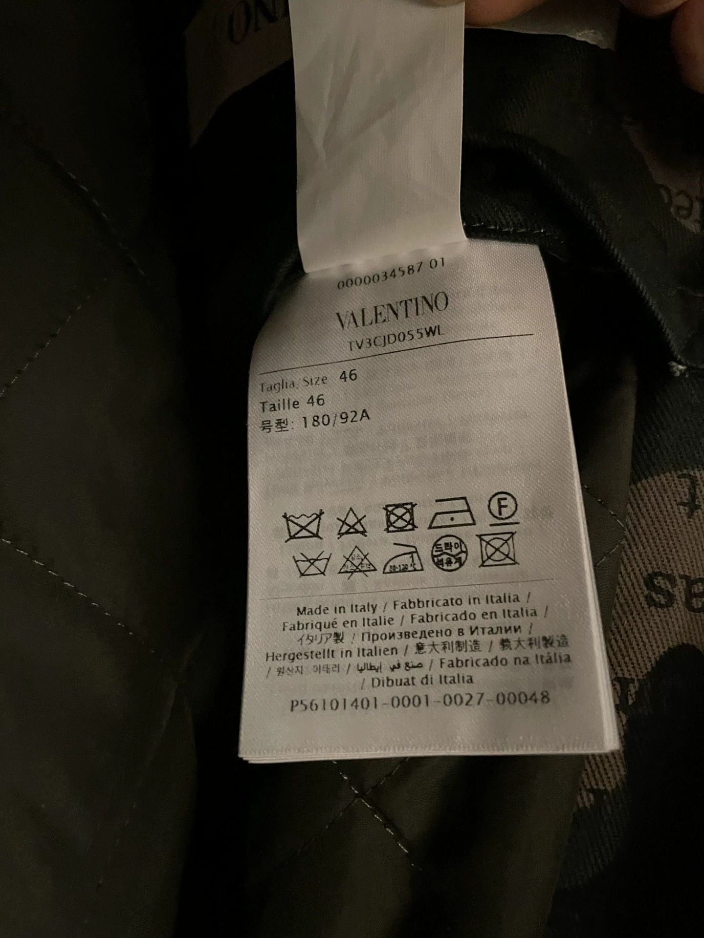 Valentino Valentino Men's Camo Beaded Embroidery Coat Size US XL / EU 56 / 4 - 5 Thumbnail