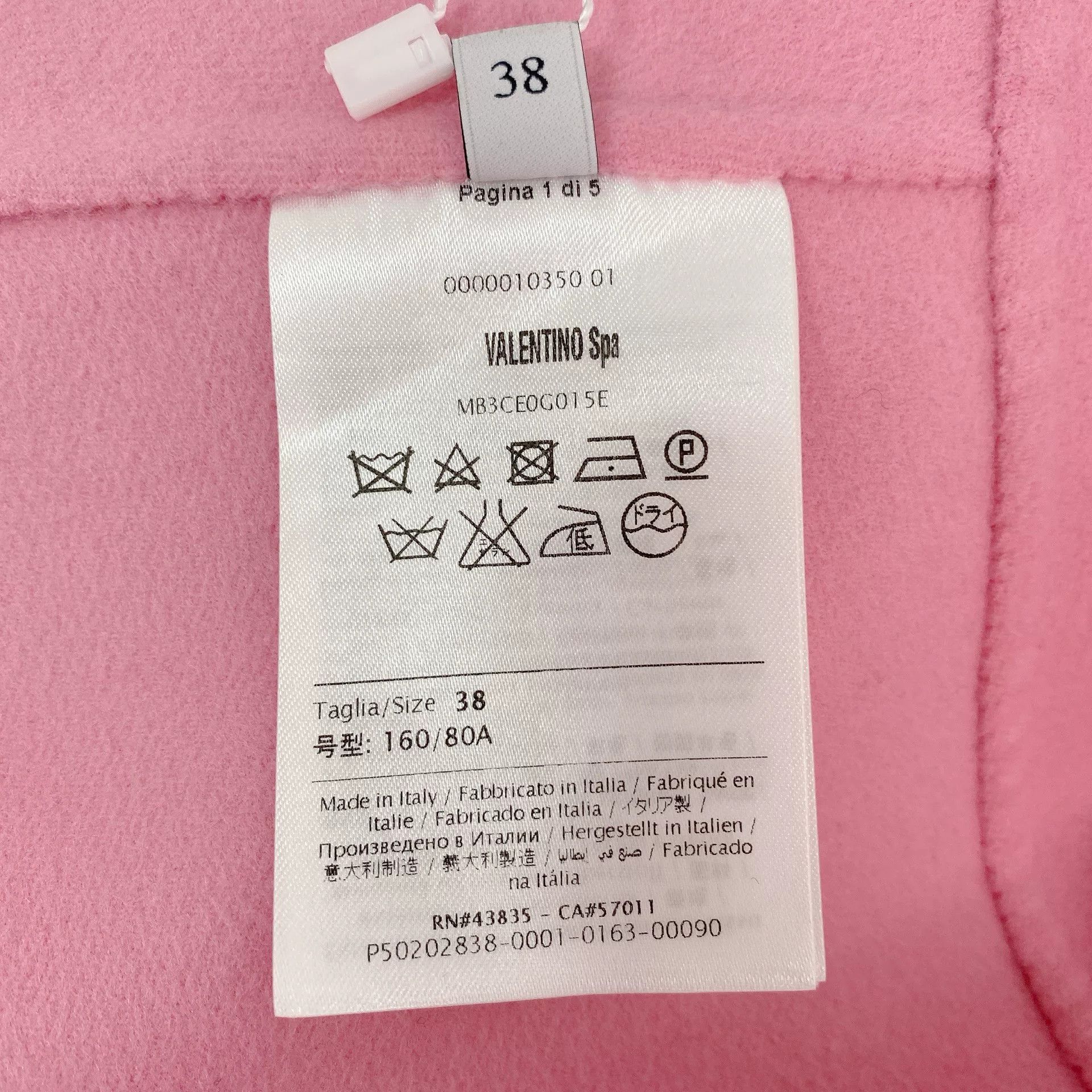Valentino Valentino Pink Cape Size 38 Size US XS / EU 42 / 0 - 5 Thumbnail