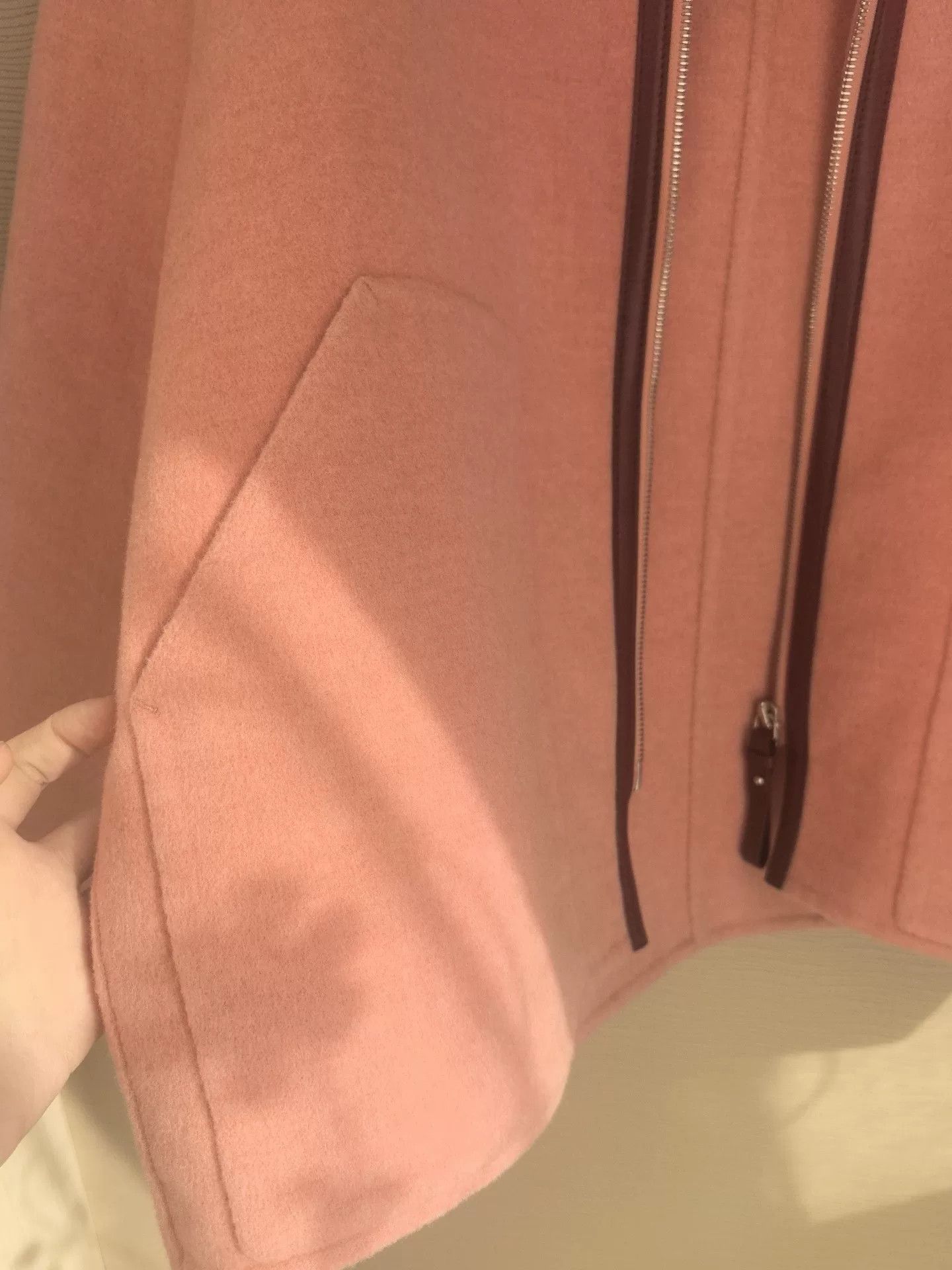 Hermes Hermes Pink Cashmere Short Coat Size US XS / EU 42 / 0 - 6 Thumbnail