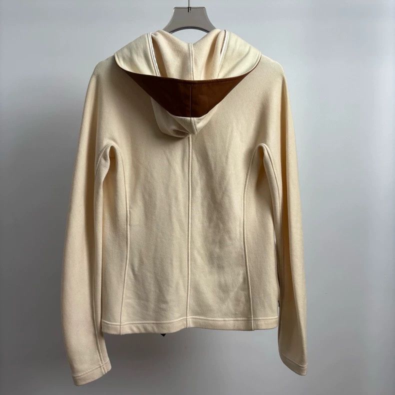 Hermes Hermes Cashmere Leather Hooded Sweater Size US S / EU 44-46 / 1 - 2 Thumbnail