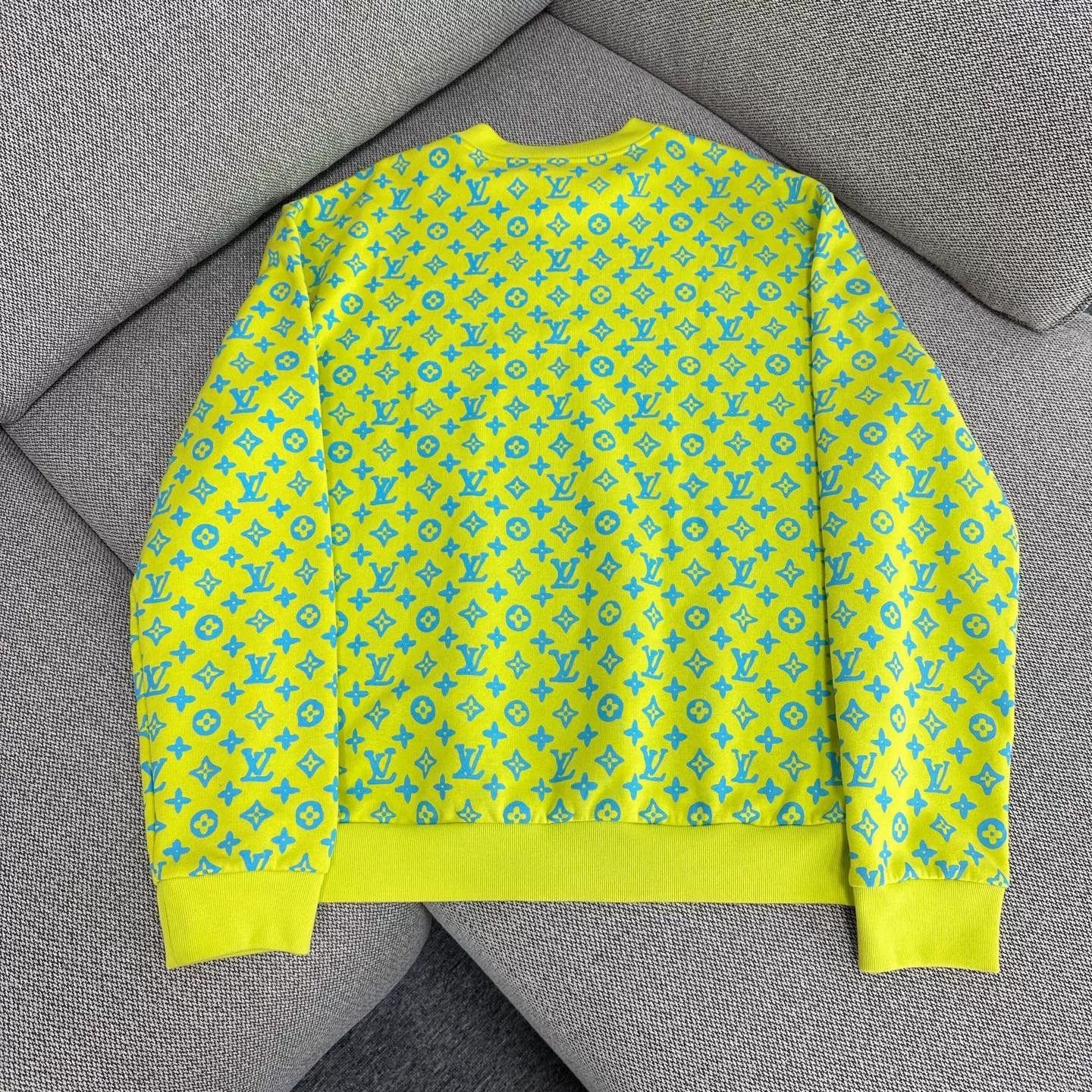 Louis Vuitton Louis Vuitton SS23 Yellow Logo Sweatshirt Size US M / EU 48-50 / 2 - 3 Thumbnail
