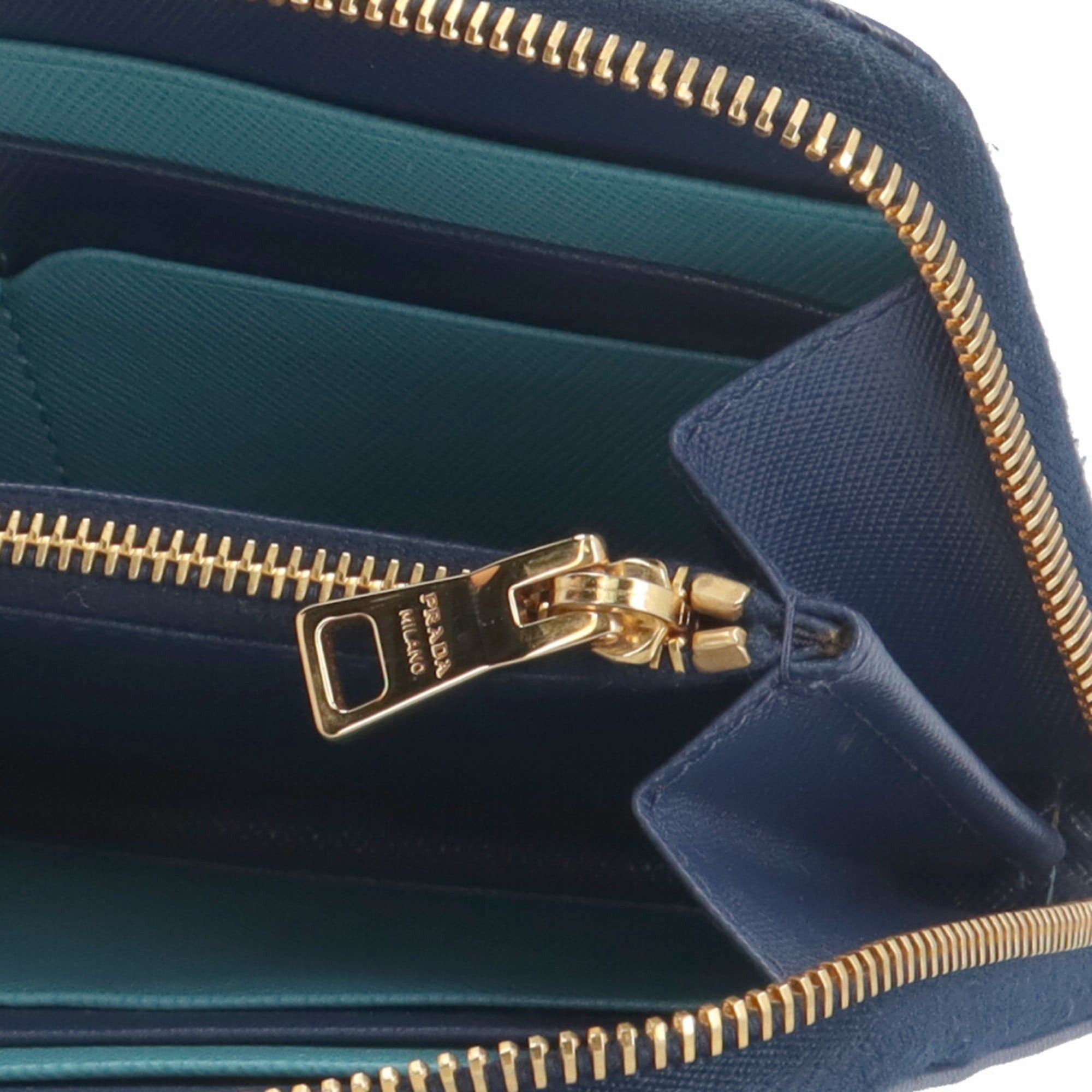 Prada Pre-owned Prada Saffiano Leather Long Wallet, 1MO506, Women's Size ONE SIZE - 7 Thumbnail