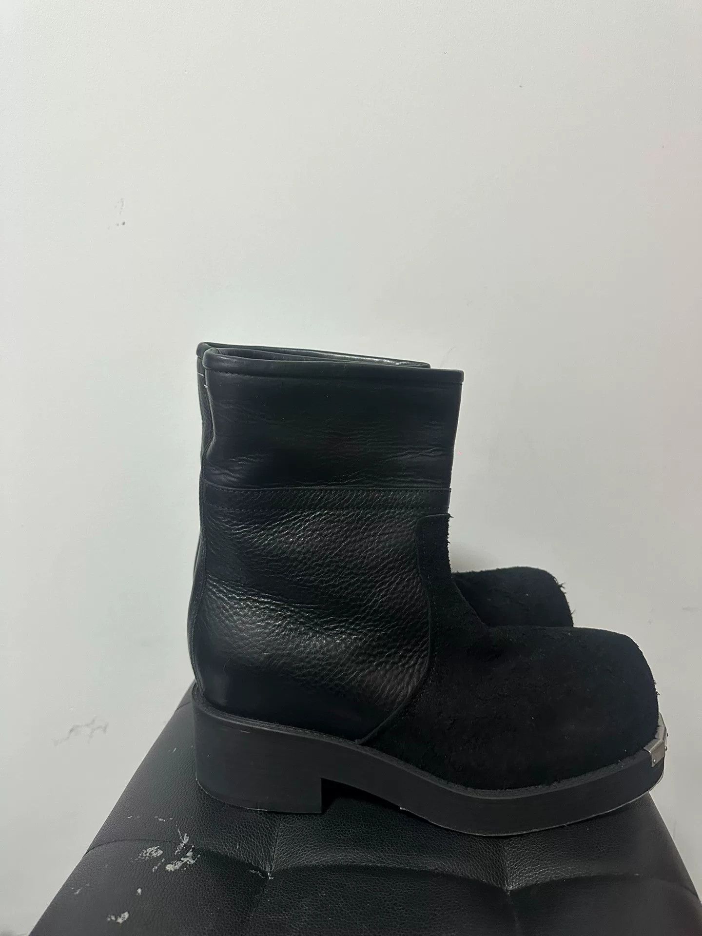 MM6 black metallic ankle boots by maison margiela Size US 10 / EU 43 - 4 Thumbnail