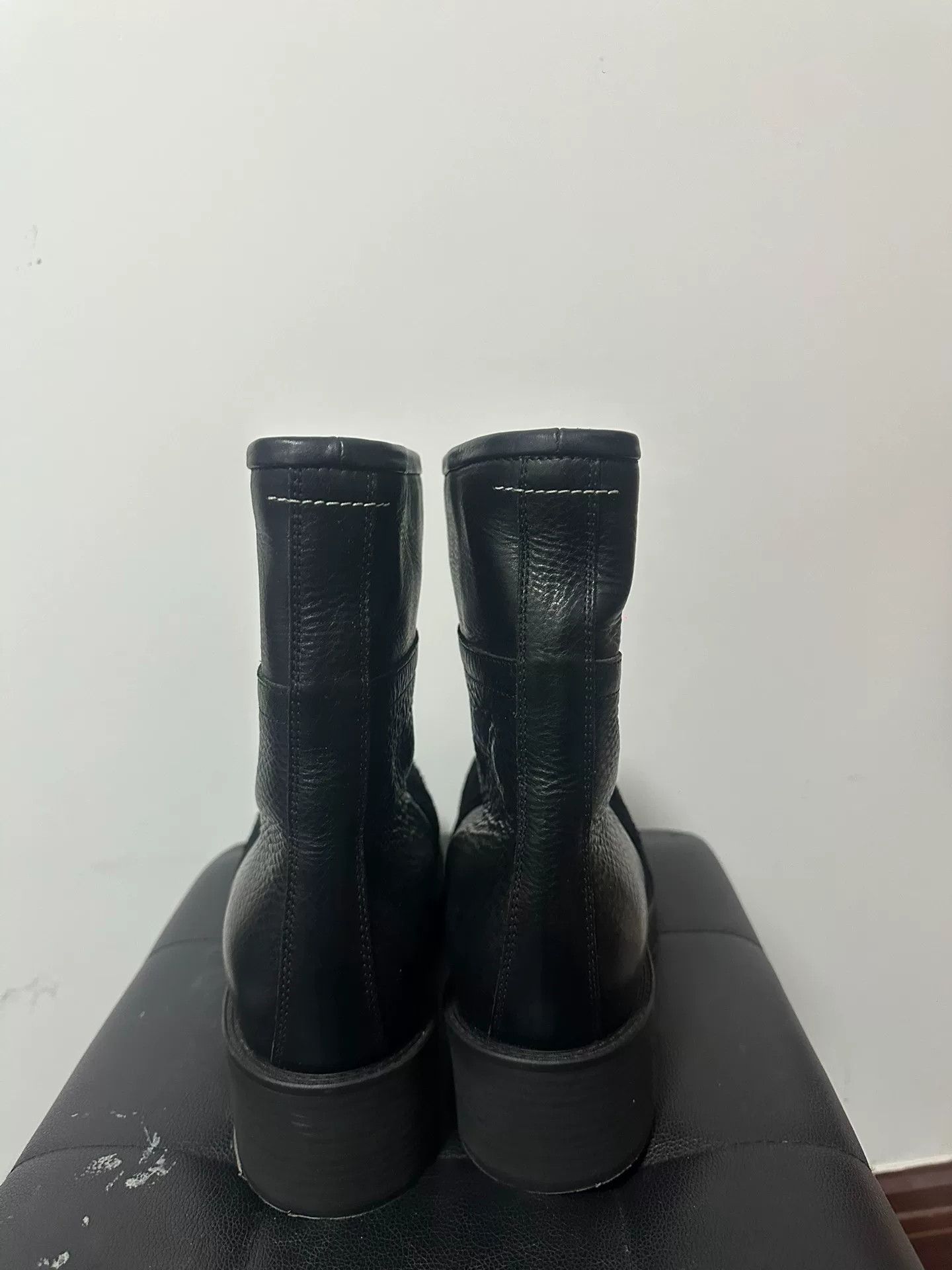 MM6 black metallic ankle boots by maison margiela Size US 10 / EU 43 - 3 Thumbnail