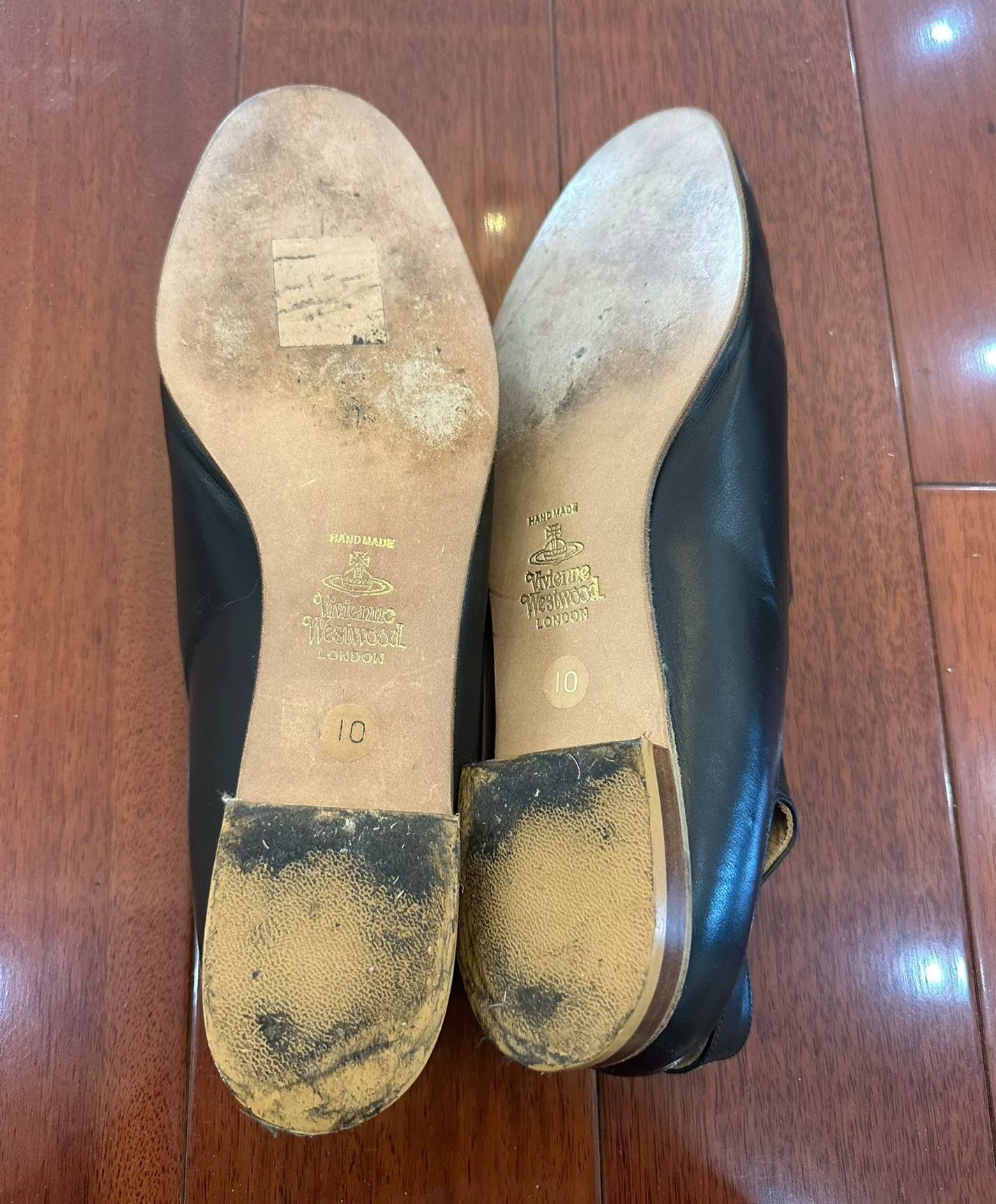 Vivienne Westwood vivienne westwood black leather sling back shoes Size US 10 / IT 40 - 3 Thumbnail