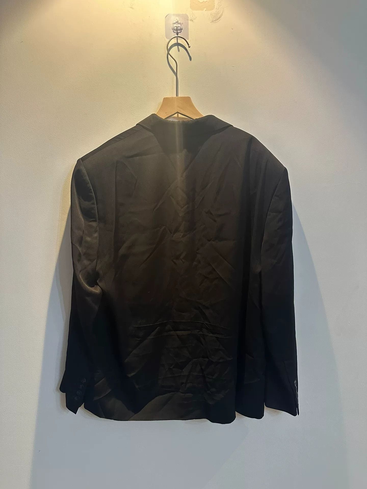 Balenciaga Balenciaga Black Logo Wide Suit Jacket Size US S / EU 44-46 / 1 - 3 Thumbnail