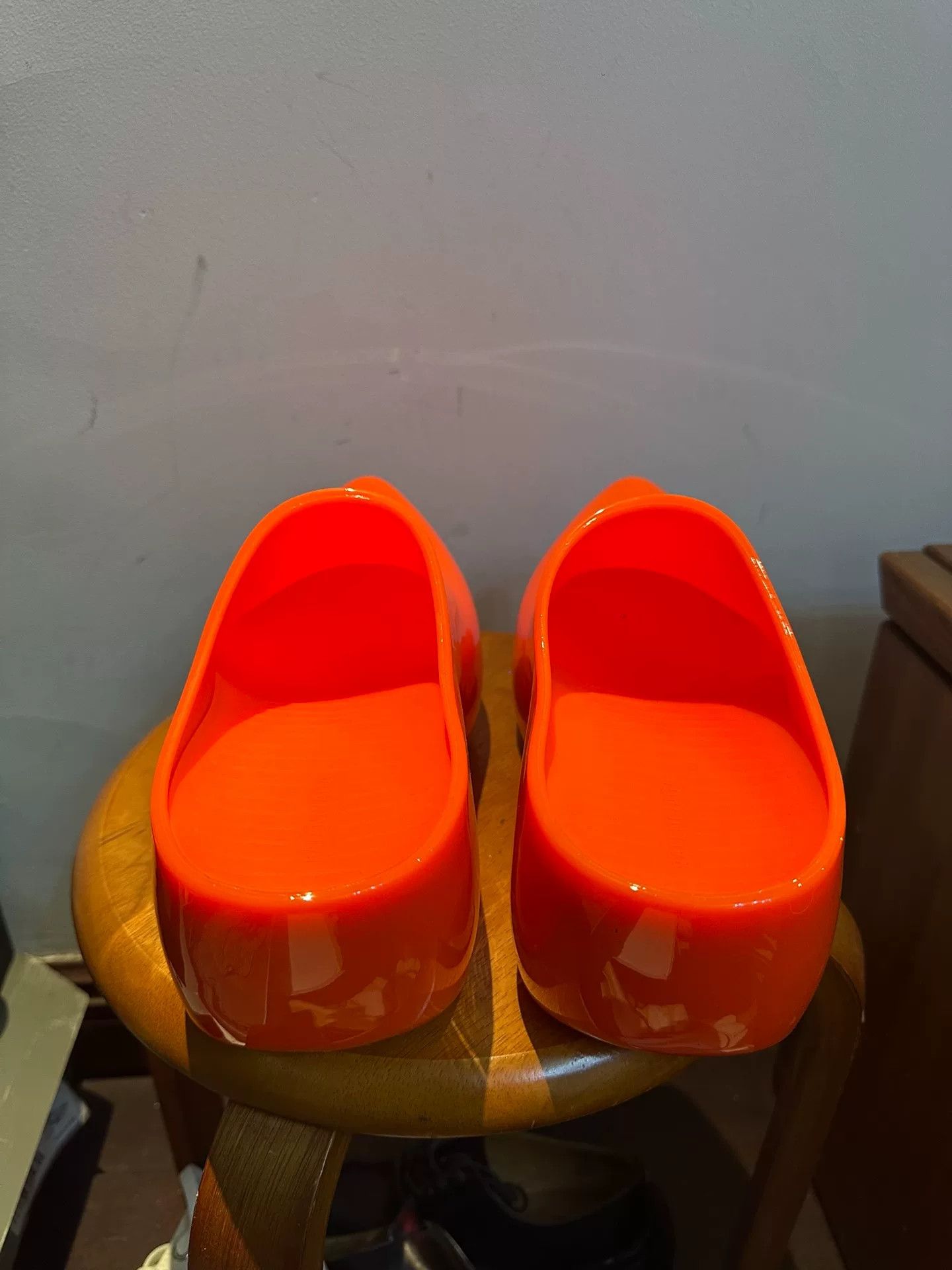 Balenciaga Balenciaga Technoclog Orange Clogs Size 42 Size US 11 / IT 41 - 2 Thumbnail