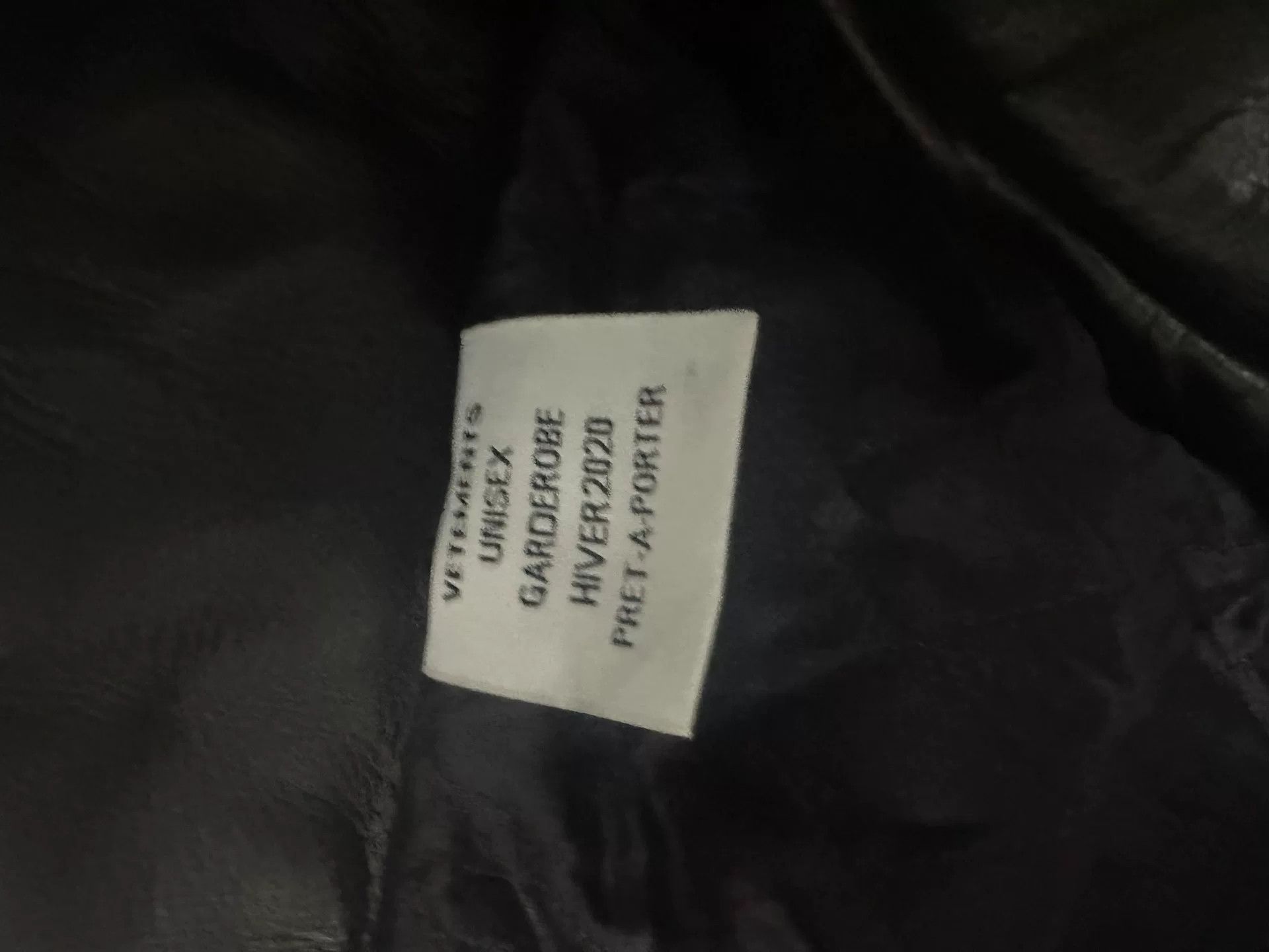 Vetements vetements black leather biker jacket Size US XS / EU 42 / 0 - 3 Thumbnail
