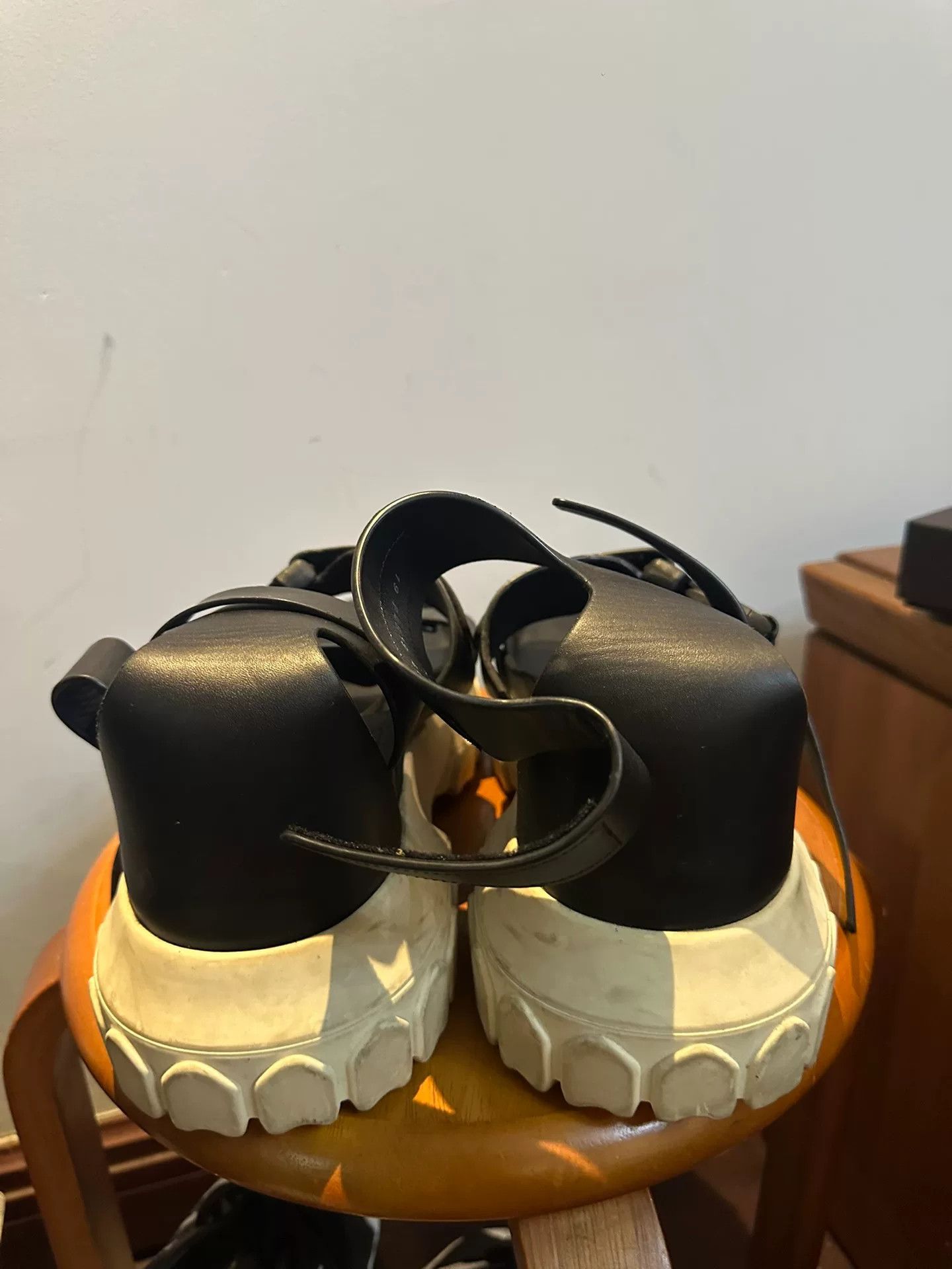 Rick Owens rick owens black leather sandals size 42 Size US 9 / EU 42 - 2 Thumbnail