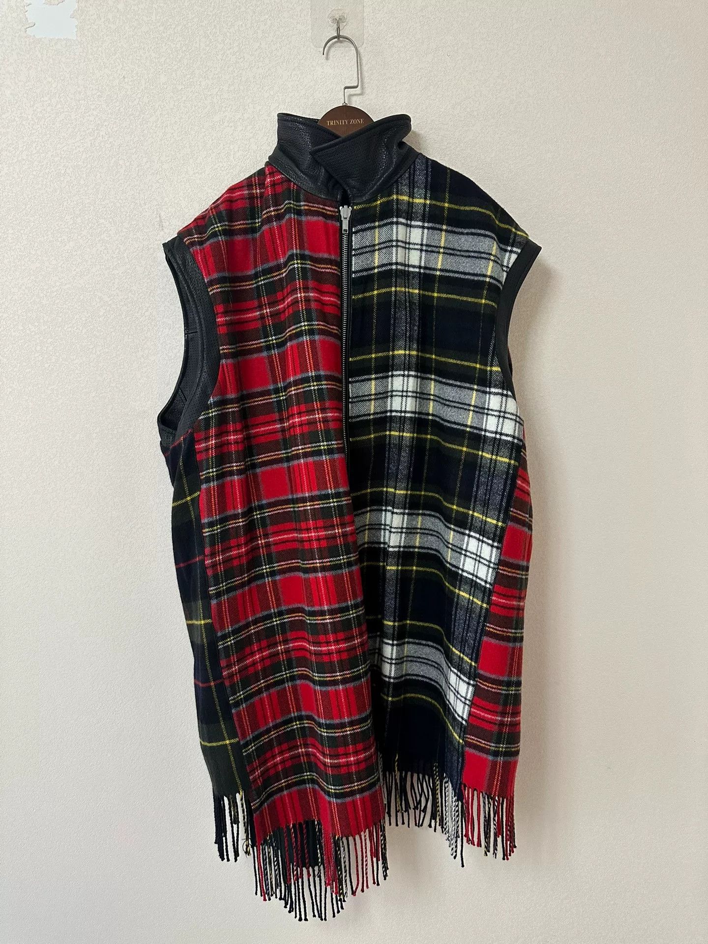 Vetements vetements fringed checkered leather vest Size US S / EU 44-46 / 1 - 3 Thumbnail