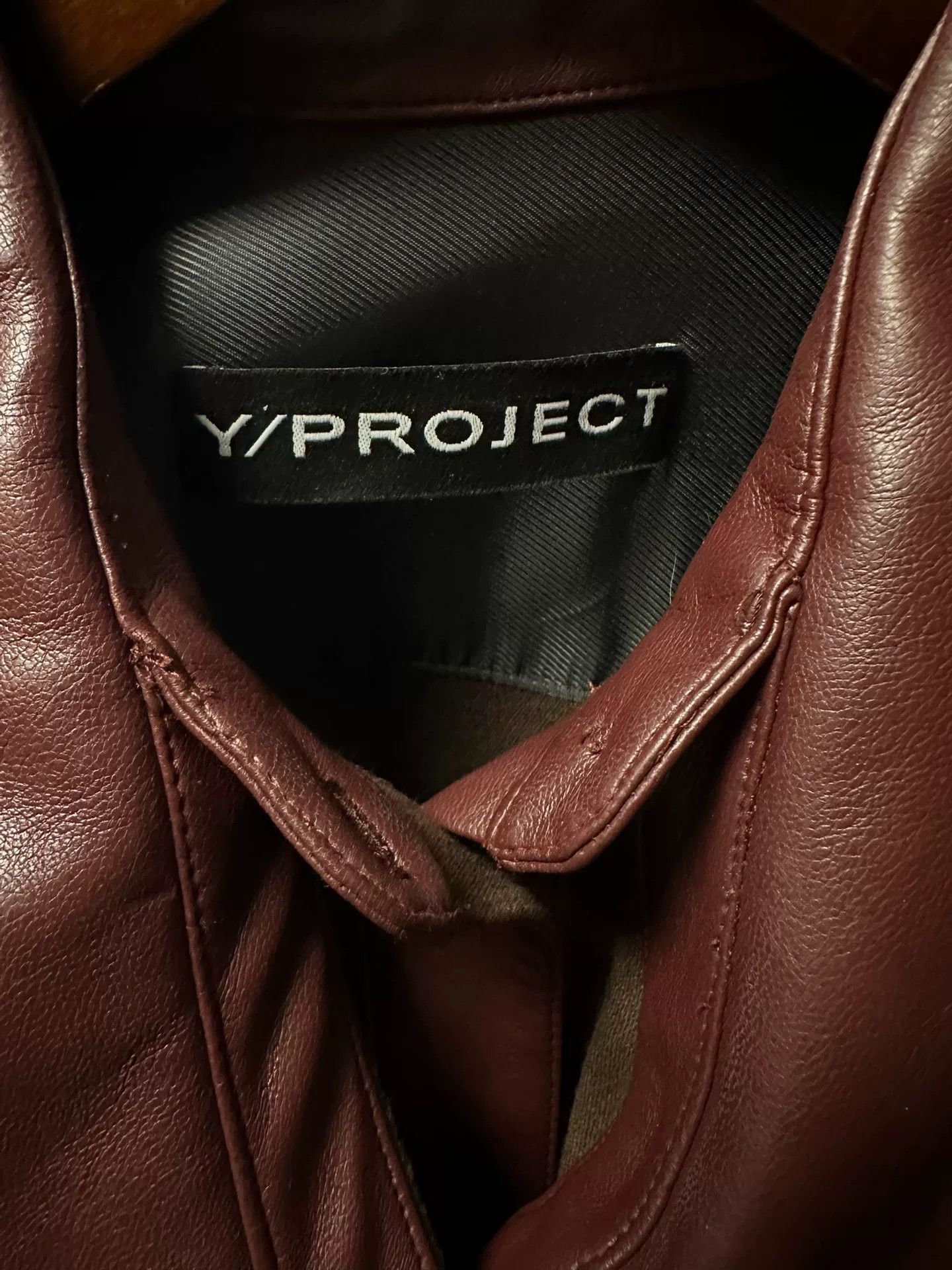 Y/Project Y/project Double-layered Leather Shirt Jacket Size US M / EU 48-50 / 2 - 5 Thumbnail