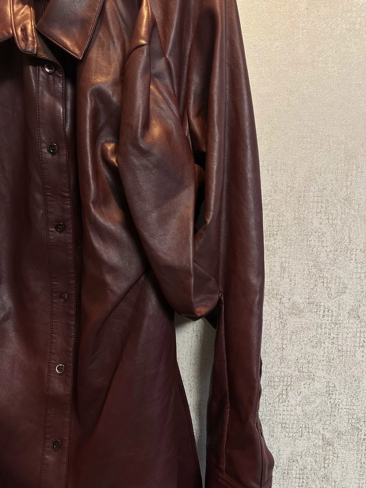 Y/Project Y/project Double-layered Leather Shirt Jacket Size US M / EU 48-50 / 2 - 4 Thumbnail