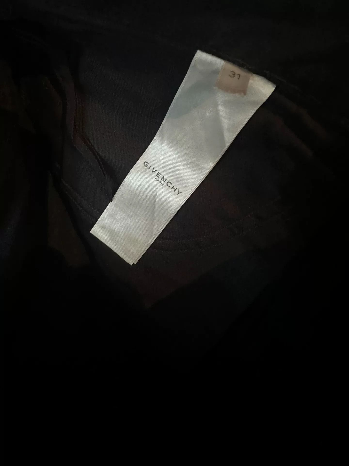 Givenchy Givenchy MMW Black Paint Splash Jeans Size US 31 - 5 Thumbnail