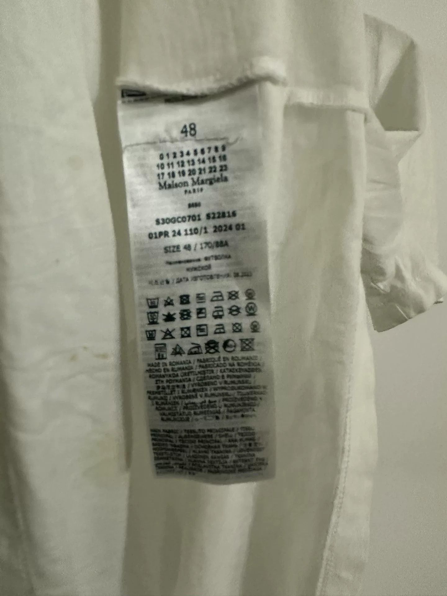 Maison Margiela maison margiela logo print short sleeve t-shirt Size US M / EU 48-50 / 2 - 2 Thumbnail