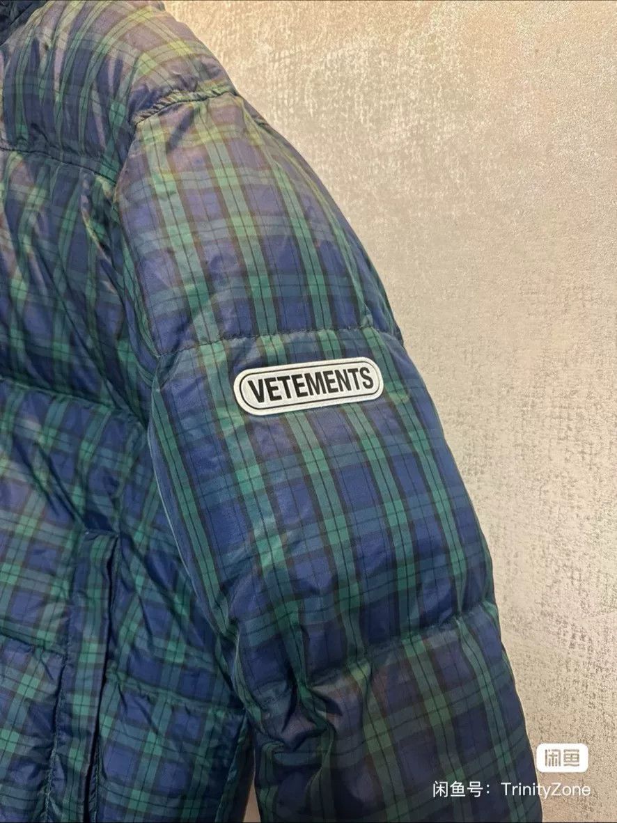 Vetements reversible plaid puffer jacket with hoods Size US L / EU 52-54 / 3 - 4 Thumbnail