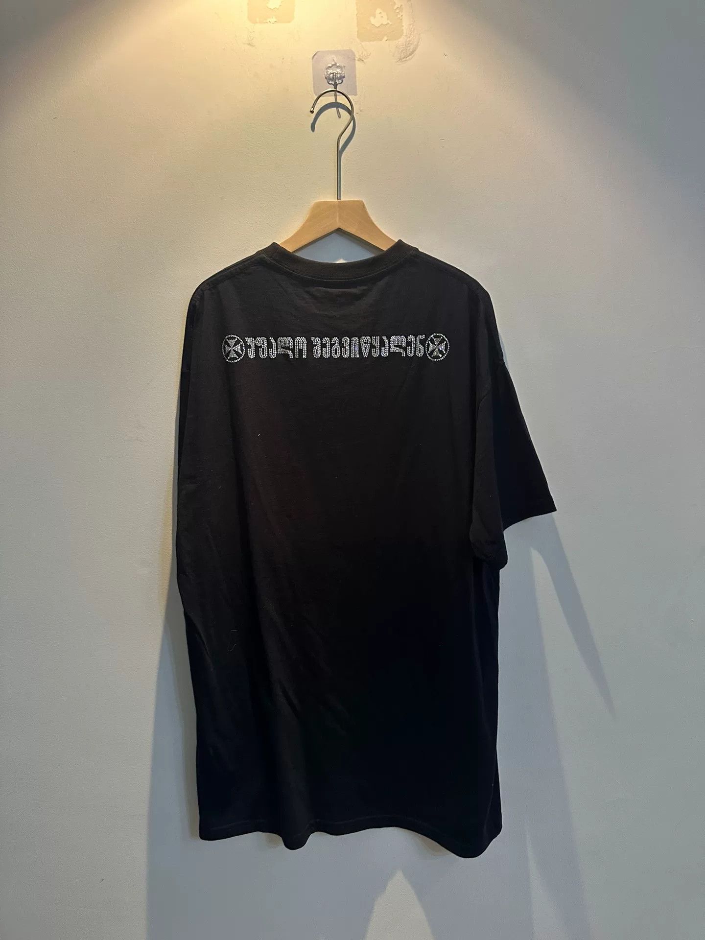 Vetements vetements black short sleeve shirt with rhinestones Size US XS / EU 42 / 0 - 2 Thumbnail