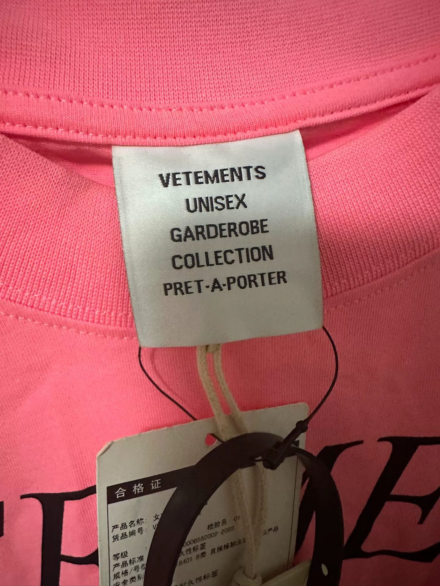 Vetements vetements pink logo short sleeve shirt Size S / US 4 / IT 40 - 3 Thumbnail