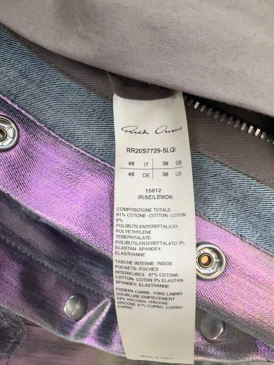 Rick Owens rick owens laser jacket in size 48 Size US L / EU 52-54 / 3 - 5 Thumbnail
