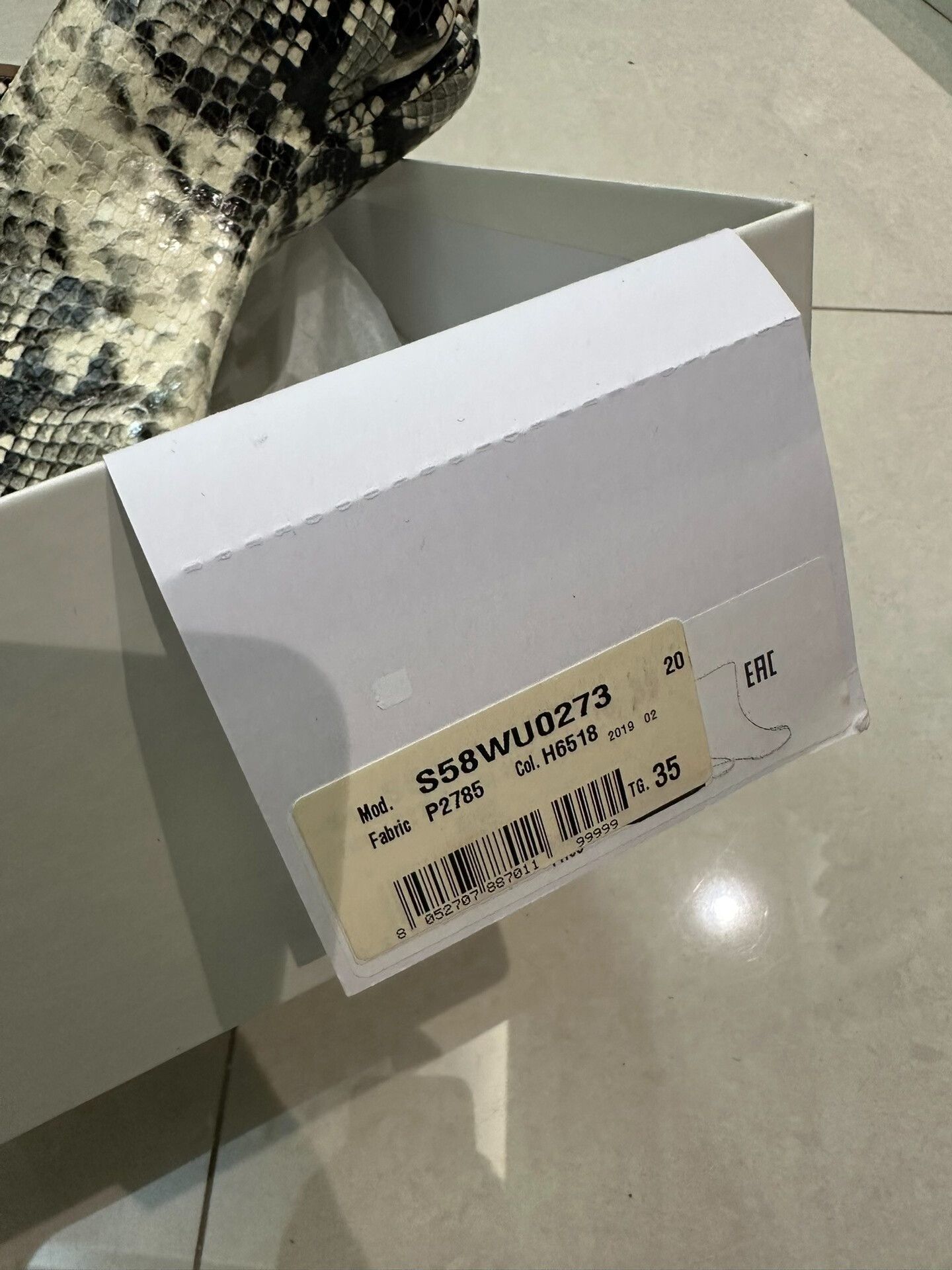 Maison Margiela Maison Margiela Snake Print Tabi Leather Shoes Size US 5 / IT 35 - 3 Thumbnail