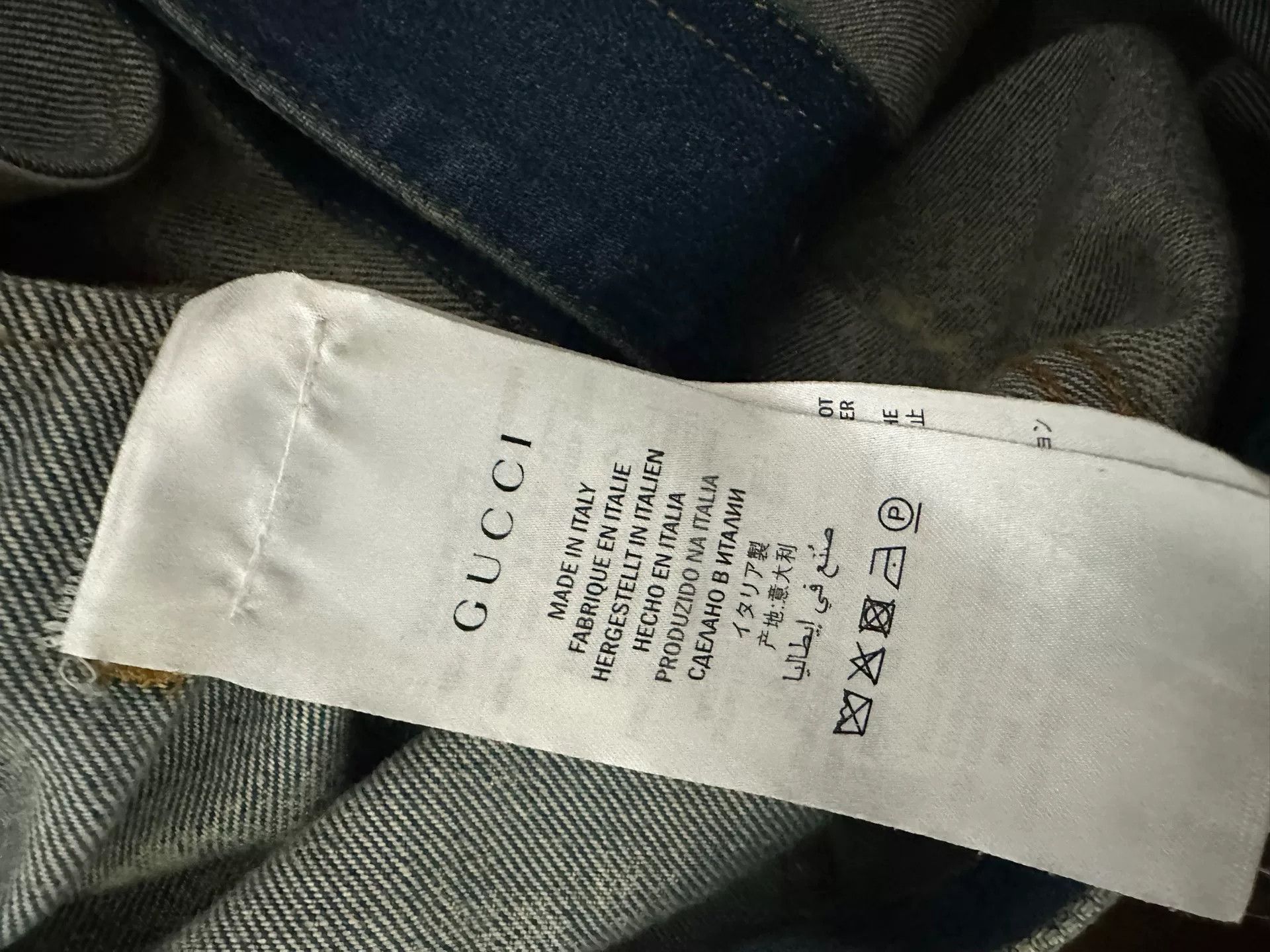 Gucci punk denim jacket with studs and tie-dye Size US M / EU 48-50 / 2 - 4 Thumbnail