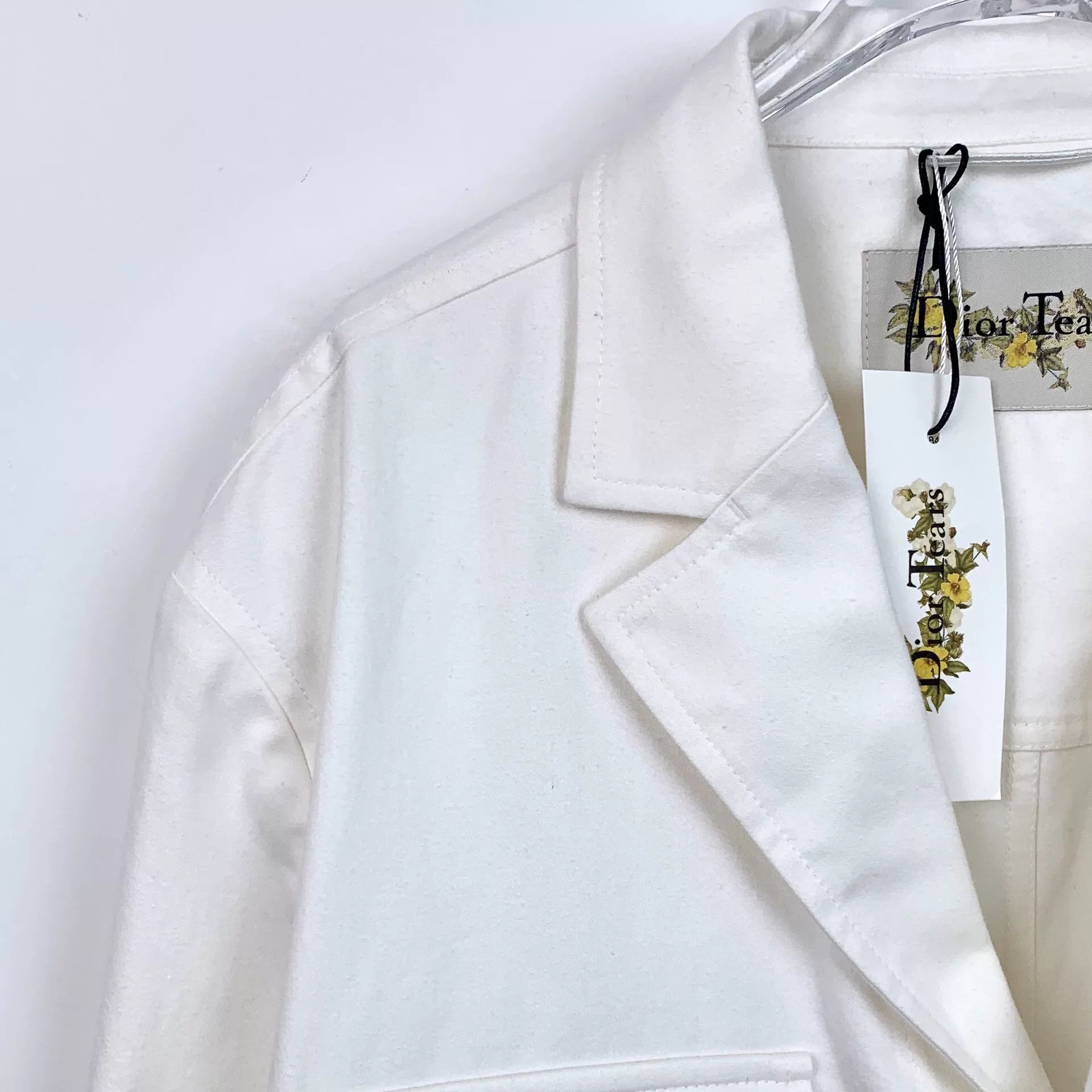 Dior white cotton blazer by dior and denim tears Size US L / EU 52-54 / 3 - 3 Thumbnail