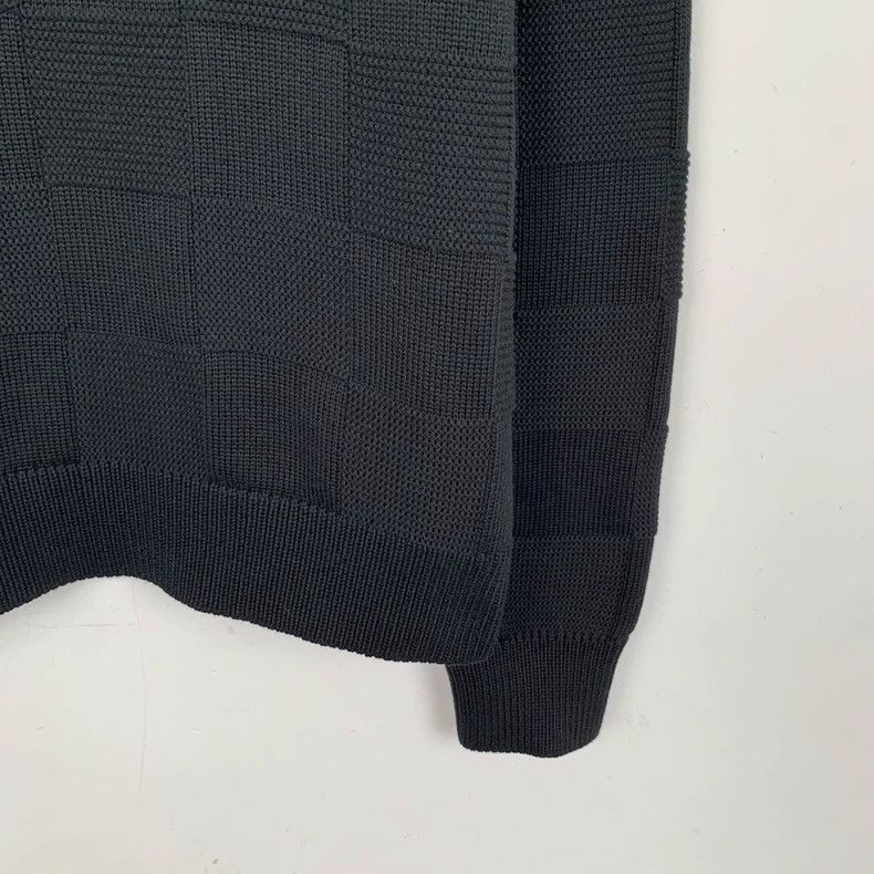 Louis Vuitton Louis Vuitton Black Checker Logo Sweater Size US XS / EU 42 / 0 - 4 Thumbnail