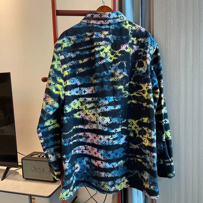 Louis Vuitton Louis Vuitton Tie-Dye Denim Jacket Size US L / EU 52-54 / 3 - 2 Thumbnail