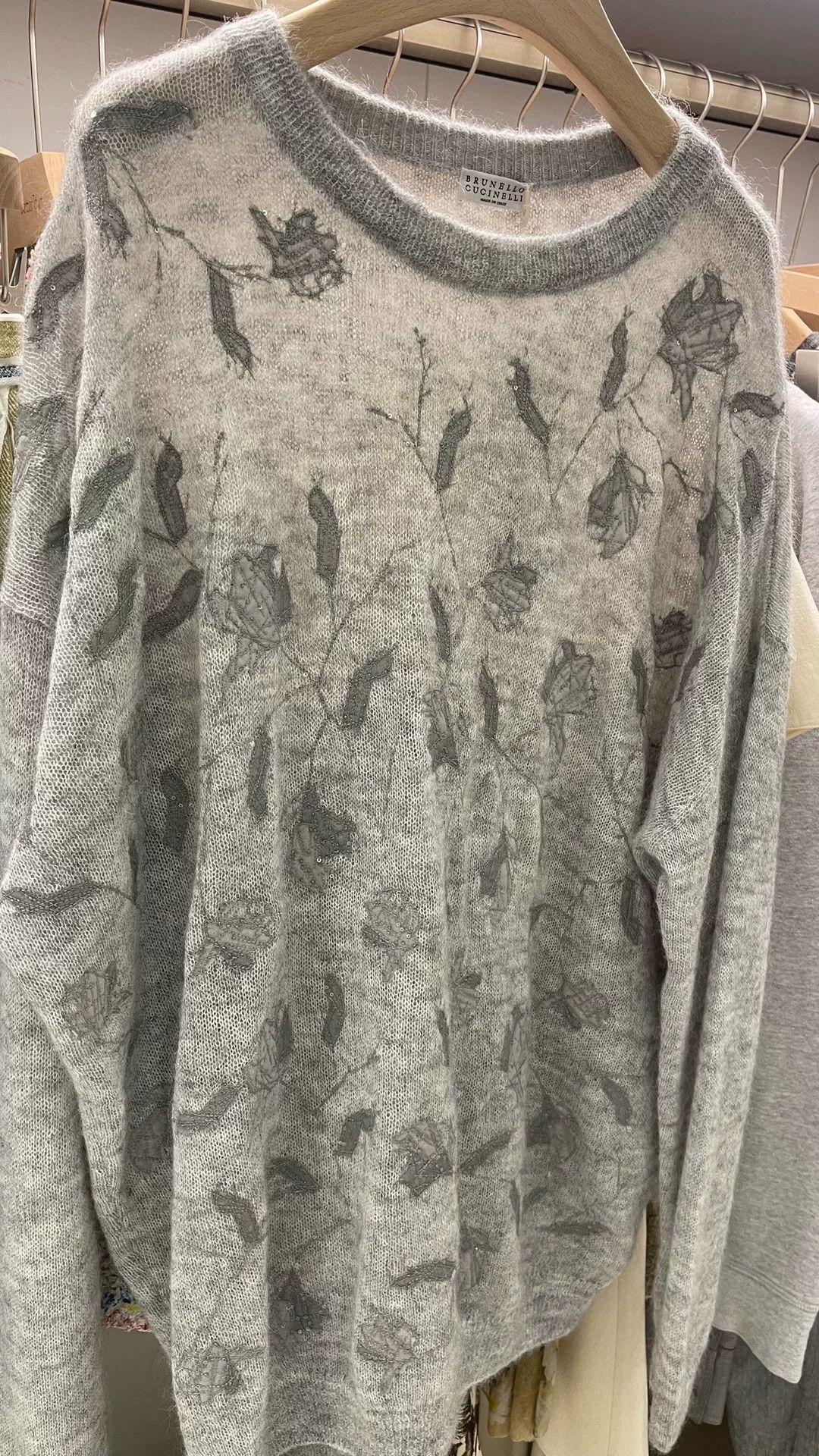 Brunello Cucinelli Brunello Cucinelli Sequin Embroidered Sweater Size US XXL / EU 58 / 5 - 6 Thumbnail