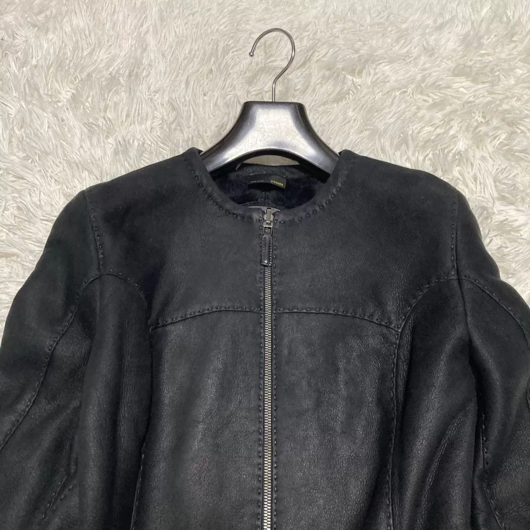 Fendi FENDI Sheepskin Leather Jacket Size US XS / EU 42 / 0 - 2 Thumbnail