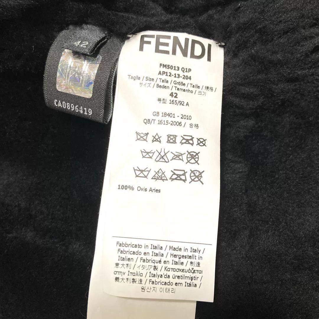 Fendi FENDI Sheepskin Leather Jacket Size US XS / EU 42 / 0 - 9 Thumbnail