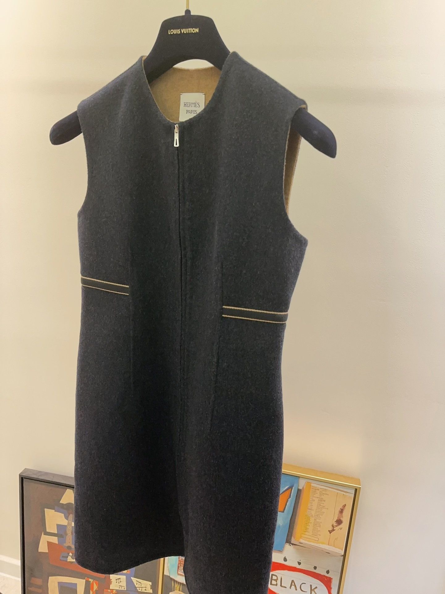 Hermes Hermes Cashmere Vest Dress Navy Size US S / EU 44-46 / 1 - 3 Thumbnail