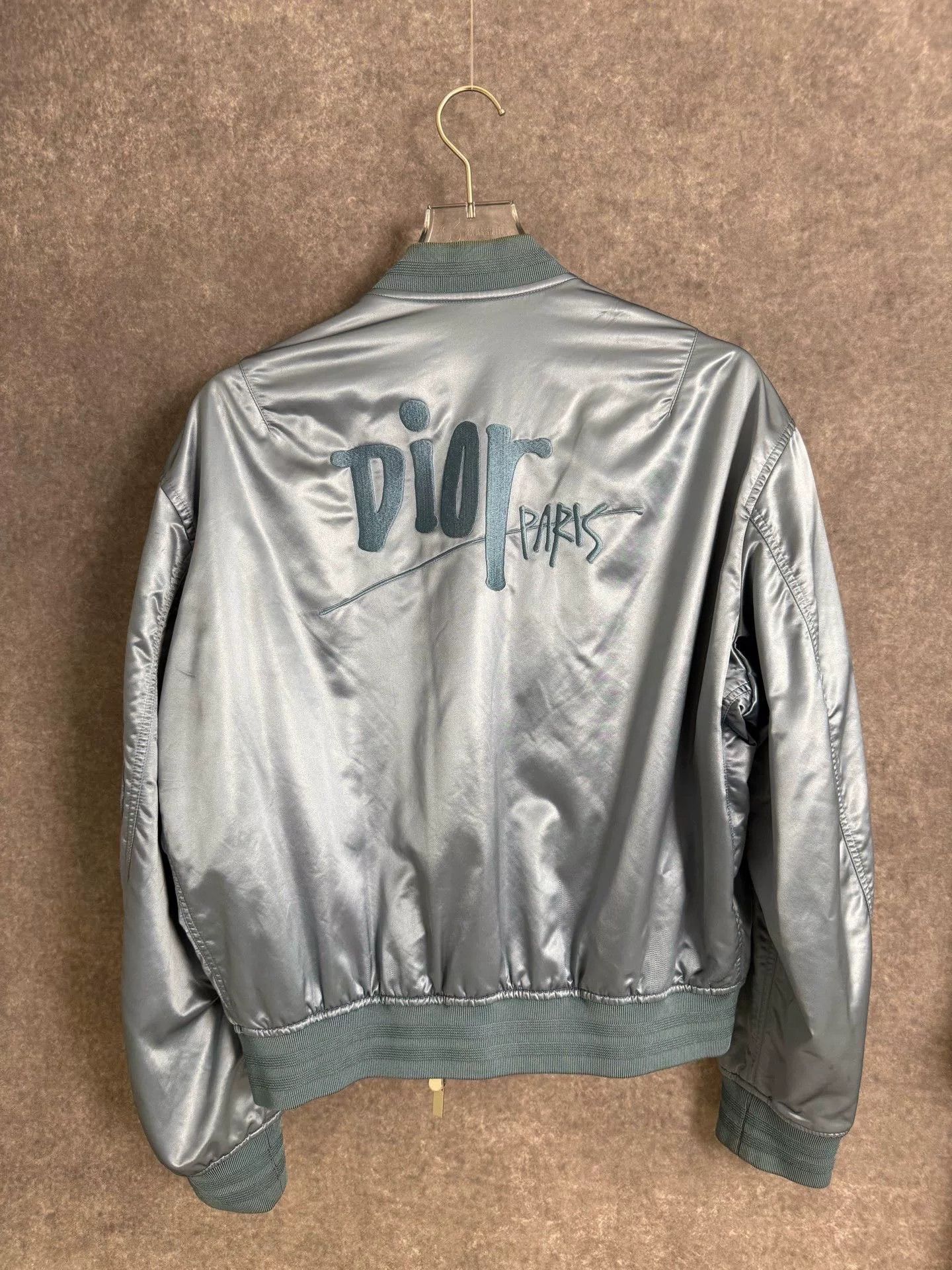 Dior Dior Stussy collaboration ice blue flight jacket Size US L / EU 52-54 / 3 - 2 Thumbnail