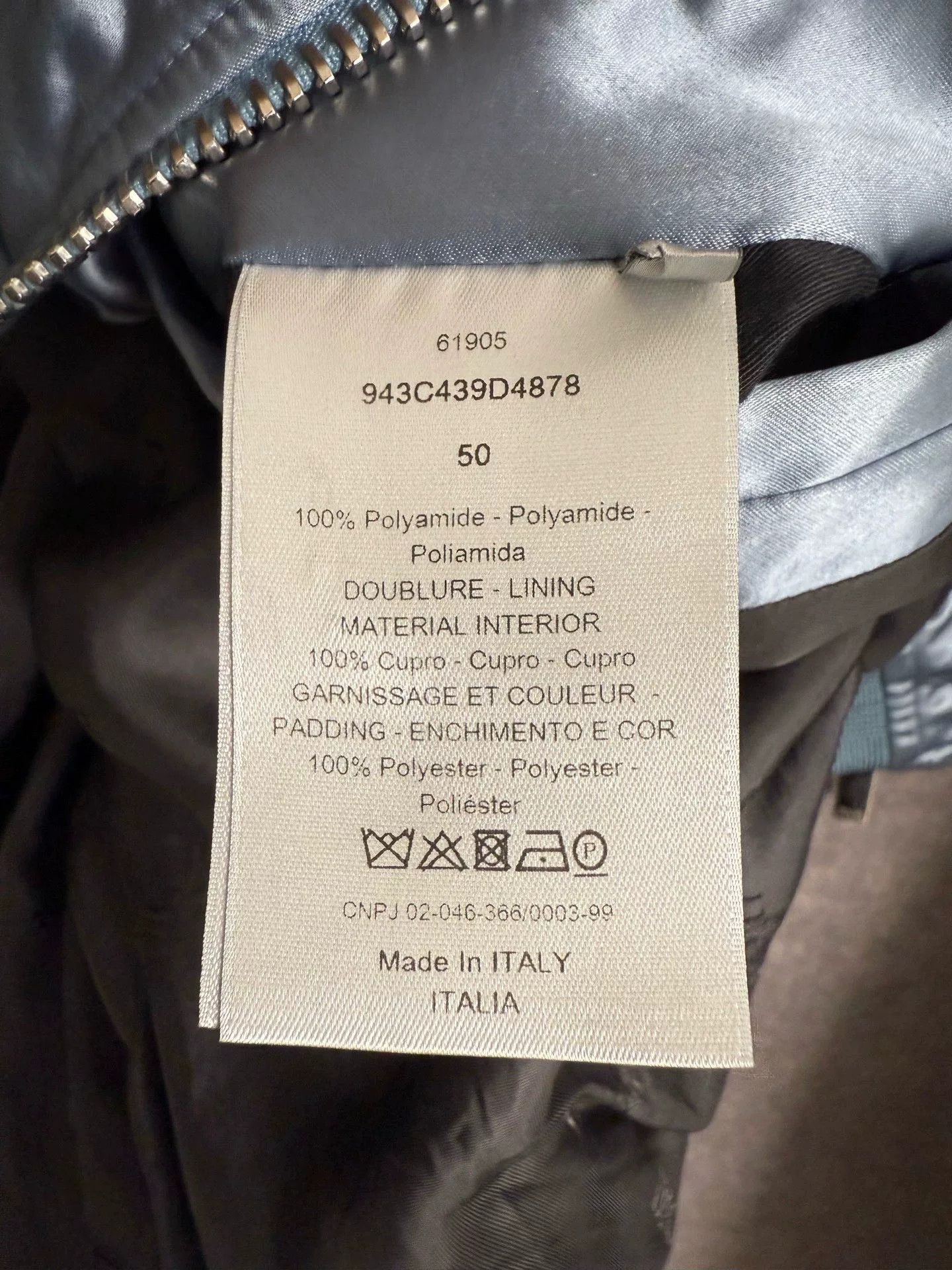 Dior Dior Stussy collaboration ice blue flight jacket Size US L / EU 52-54 / 3 - 4 Thumbnail