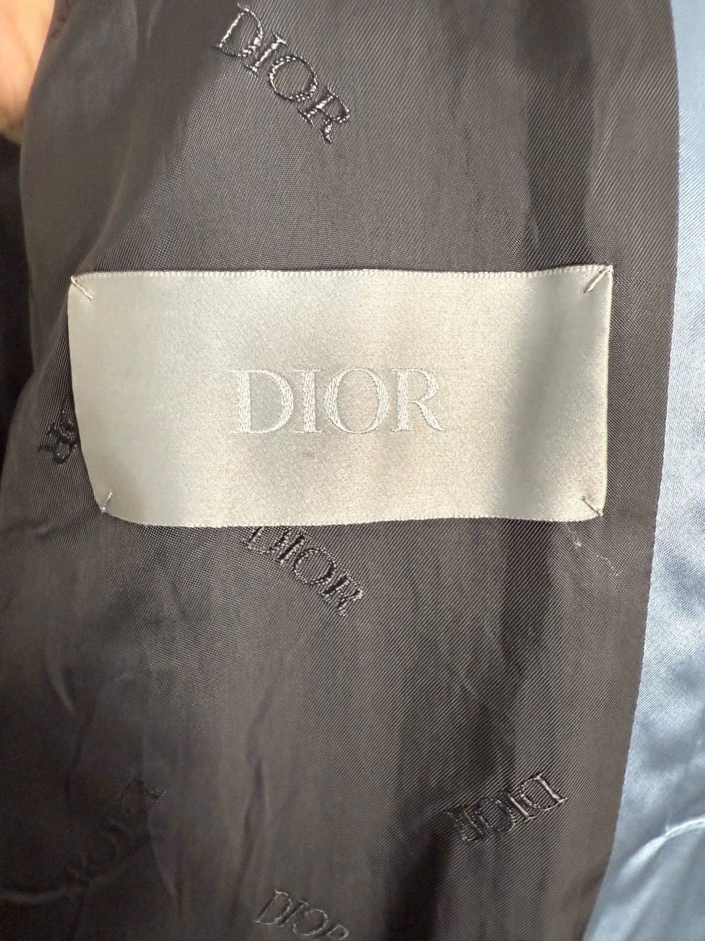 Dior Dior Stussy collaboration ice blue flight jacket Size US L / EU 52-54 / 3 - 3 Thumbnail
