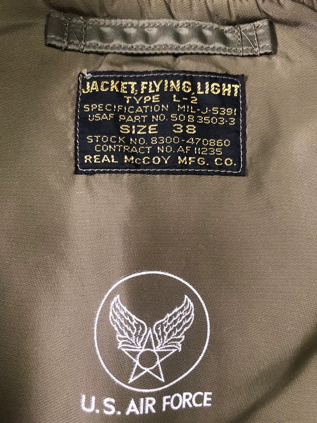 The Real McCoy's real mccoys l-2 flight jacket new Size US M / EU 48-50 / 2 - 4 Thumbnail