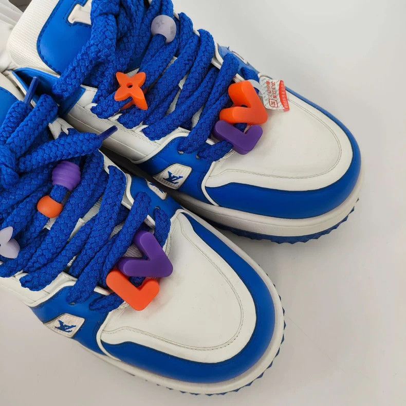 Louis Vuitton LV Blue Lowtop Sneakers Size 11 Size US 11 / EU 44 - 2 Thumbnail