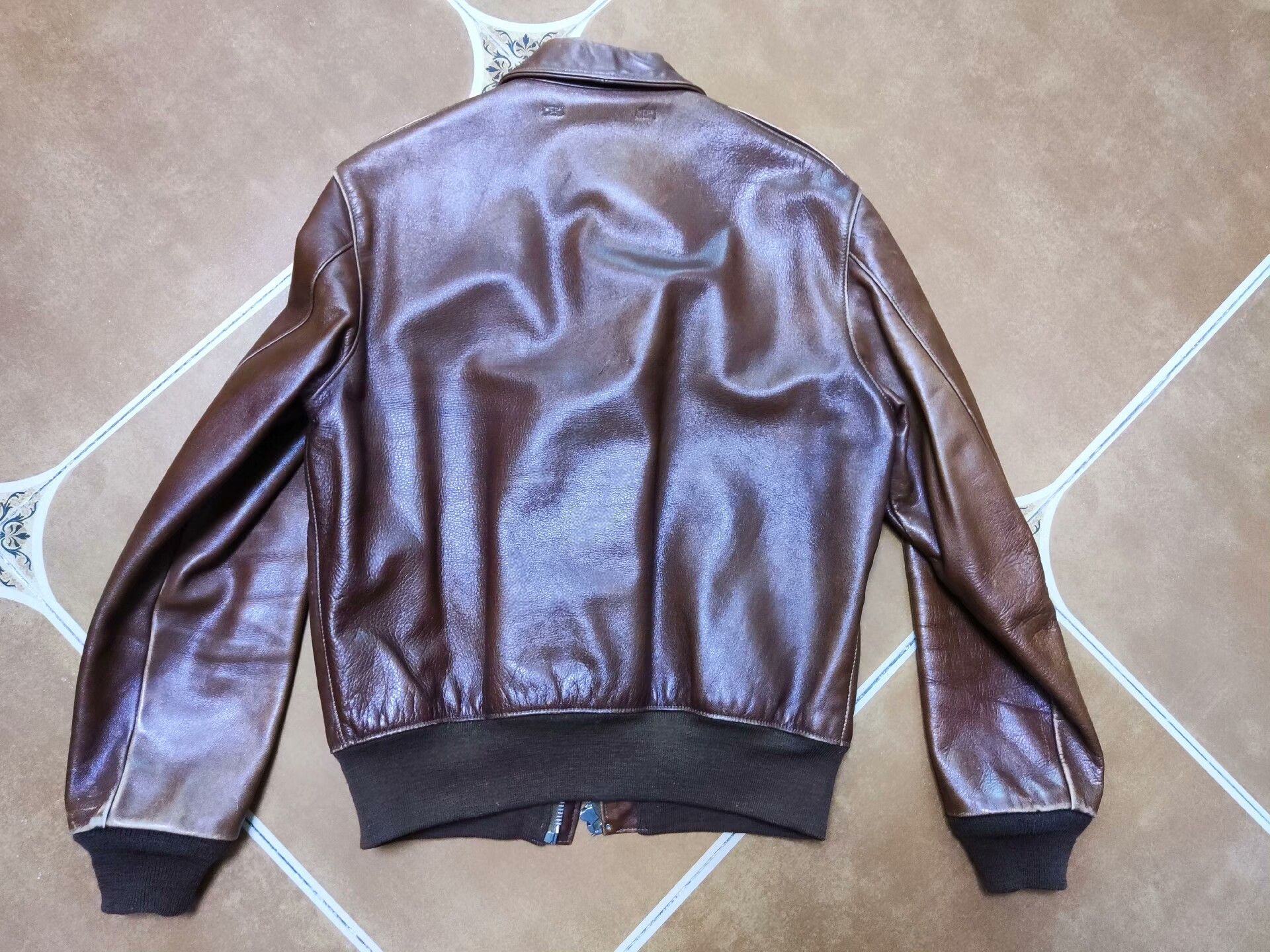 The Real McCoy's real mccoy a-2 leather jacket size 40 Size US L / EU 52-54 / 3 - 2 Thumbnail
