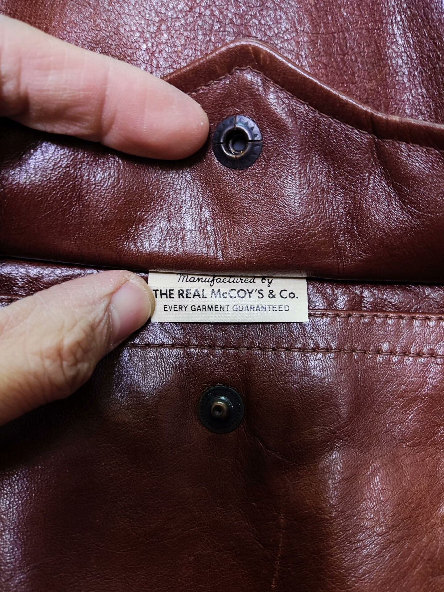 The Real McCoy's real mccoy a-2 leather jacket size 40 Size US L / EU 52-54 / 3 - 6 Thumbnail